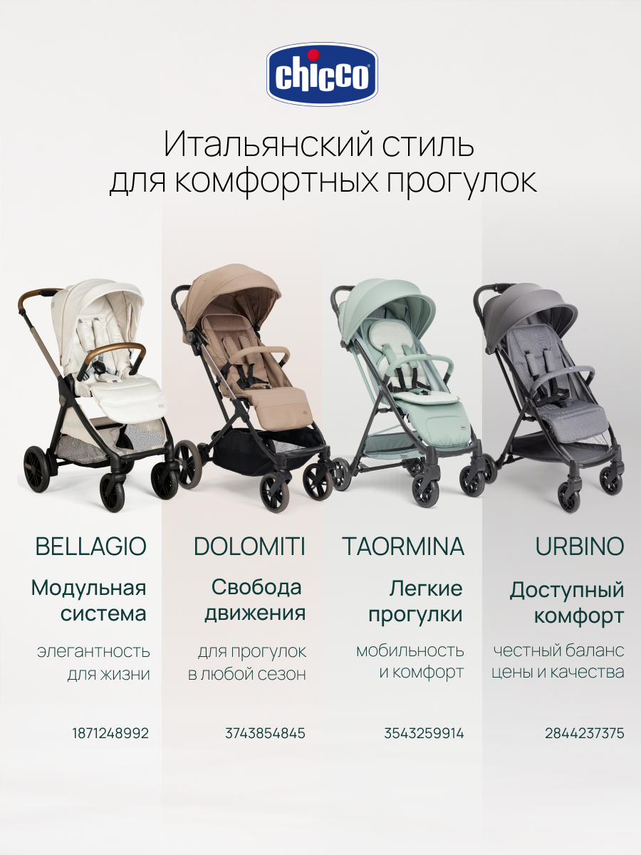 Коляска прогулочная Chicco Taormina Sandshell бежевый - фото 25