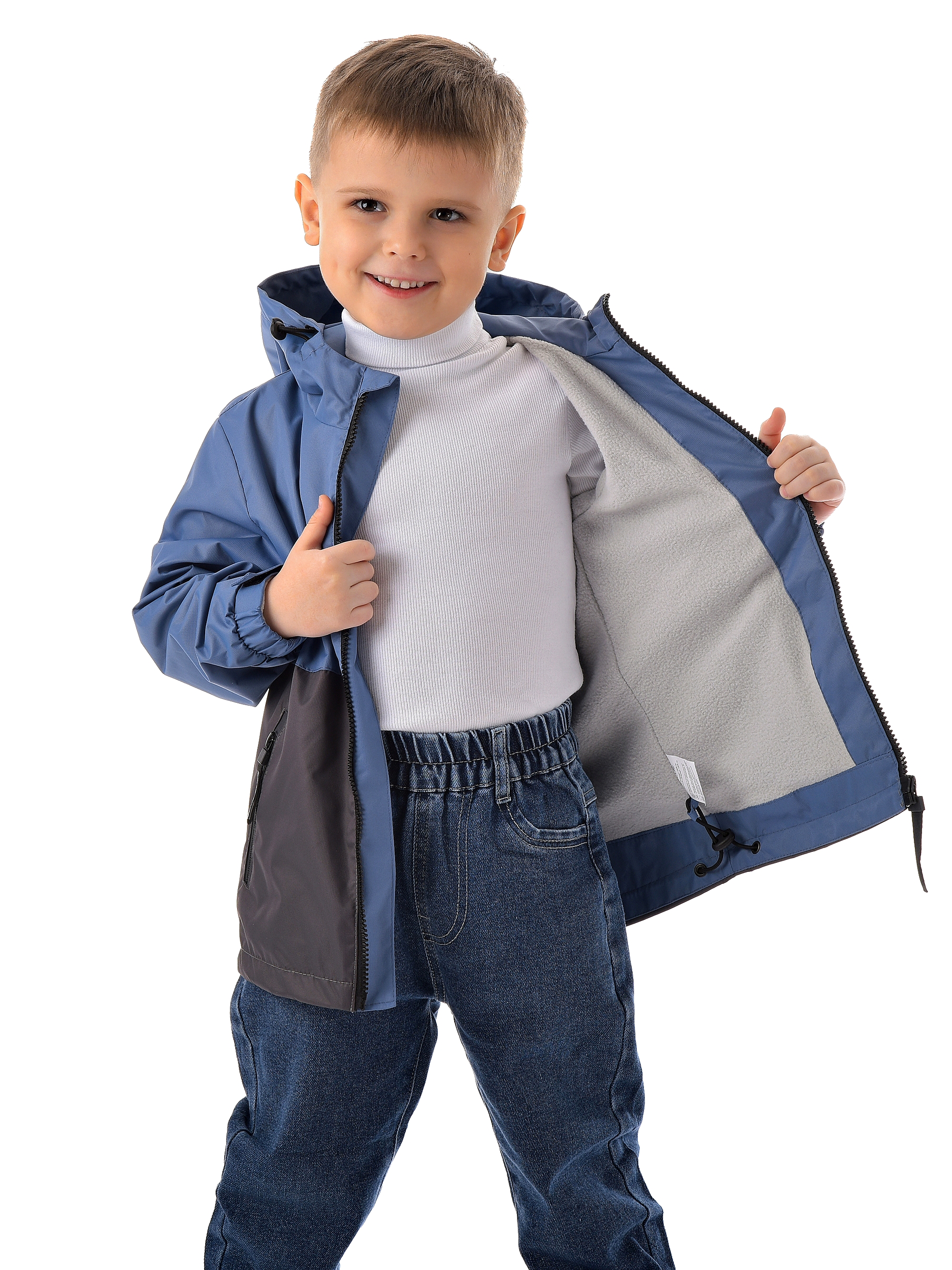 Ветровка Rusland 0124джинс - фото 8