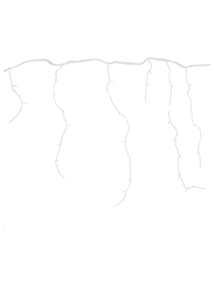 Гирлянда бахрома новогодняя Золотая сказка уличная на дом 25х0,7 м от сети светодиодная - фото 8