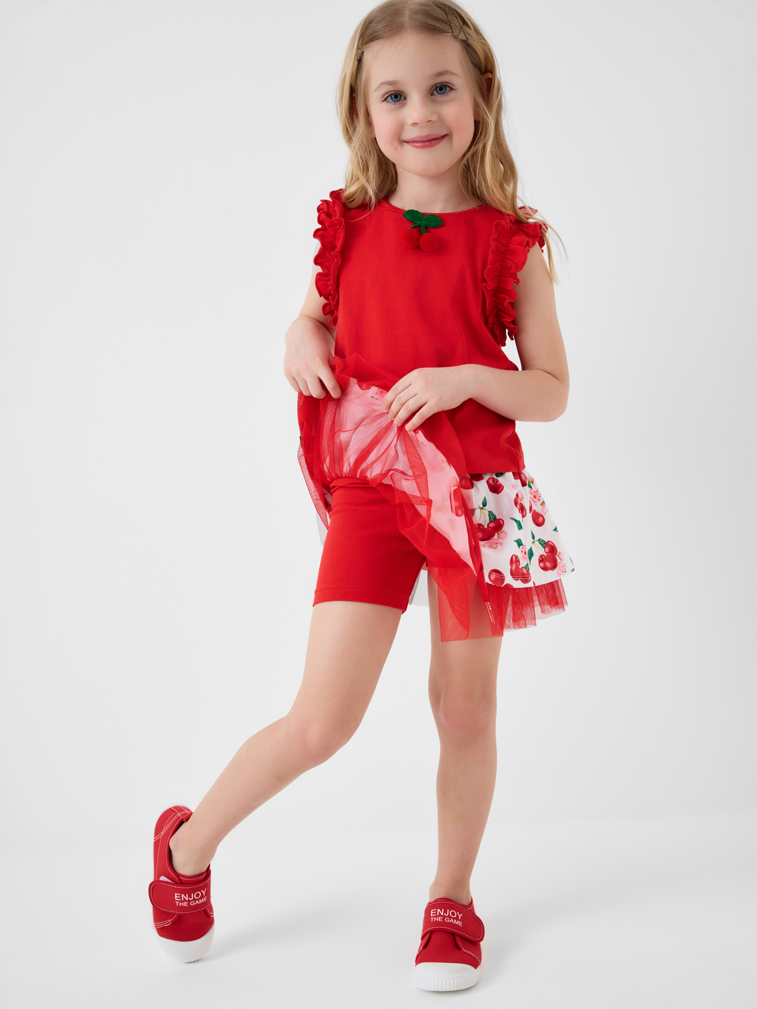 Футболка и юбка-шорты PlayToday 12622373 - фото 7