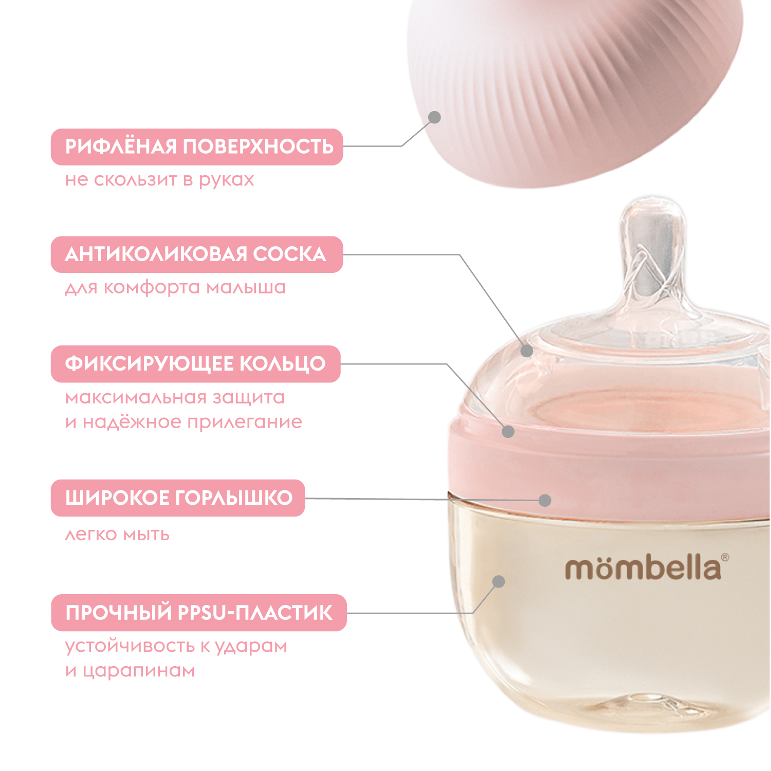 Набор для кормления Mombella Anti-Colic 120 мл - фото 3