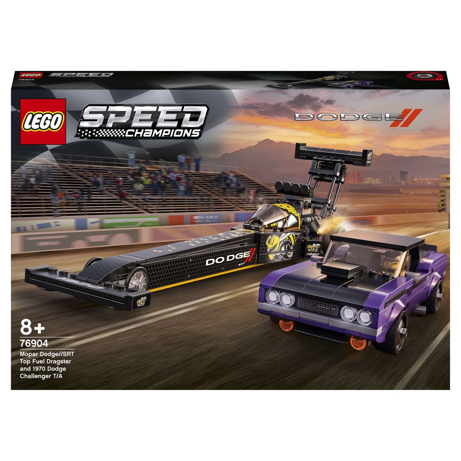 Конструктор LEGO Speed Champions Mopar Dodge/Dodge Challenger блочный - фото 2