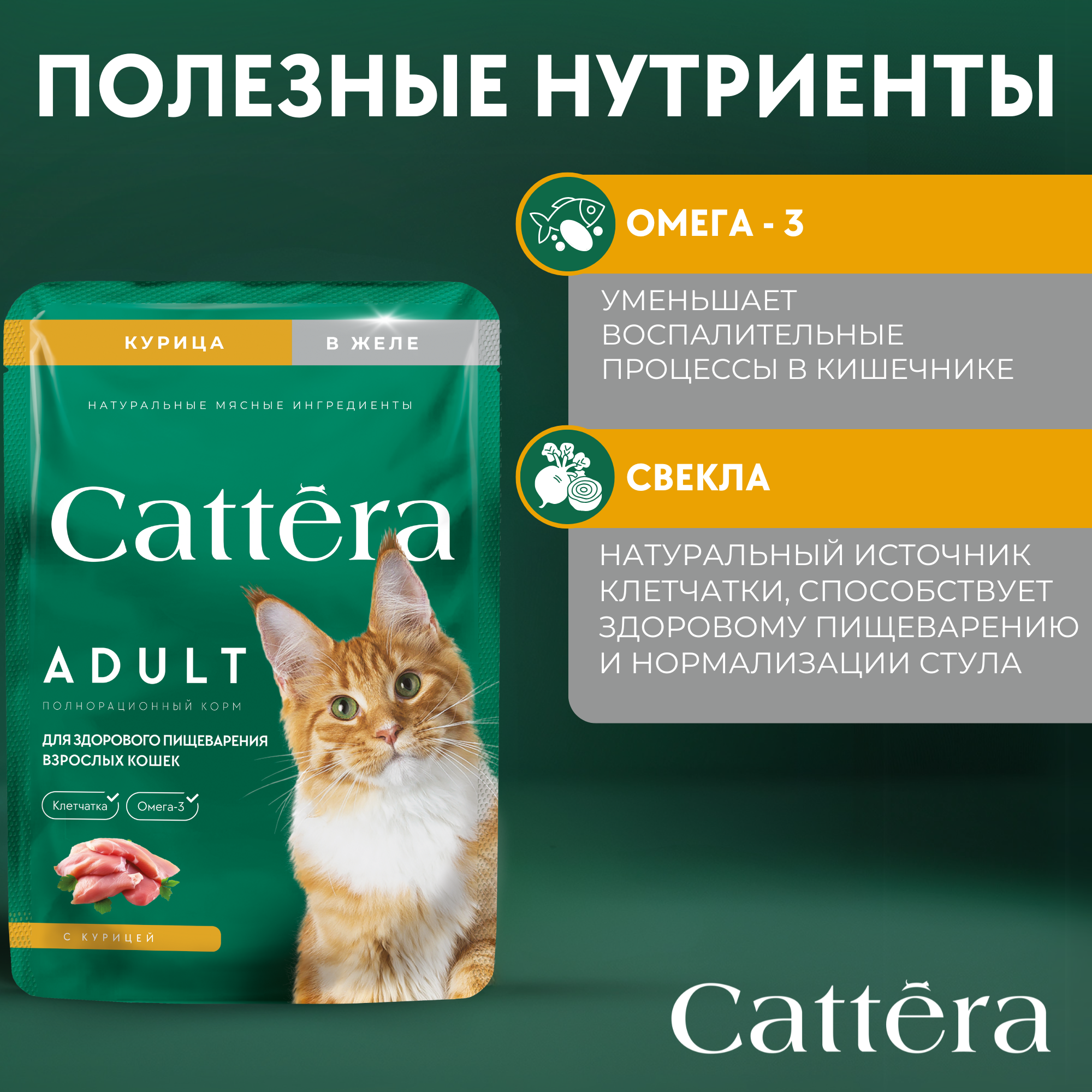 Корм влажный Cattera консервированный полнорационный - фото 5