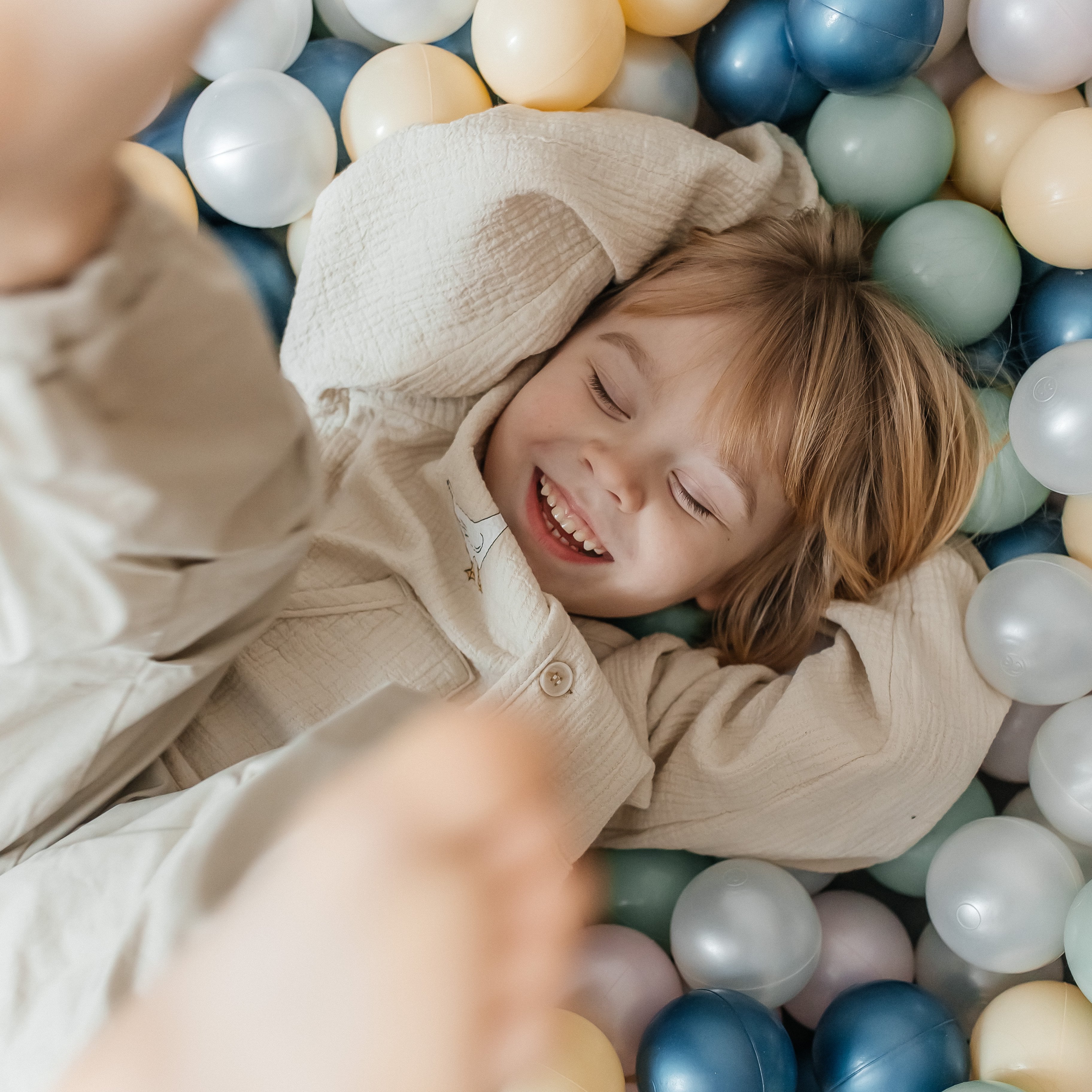 Детский сухой бассейн UNIX Kids Moon + 150 шариков - фото 23