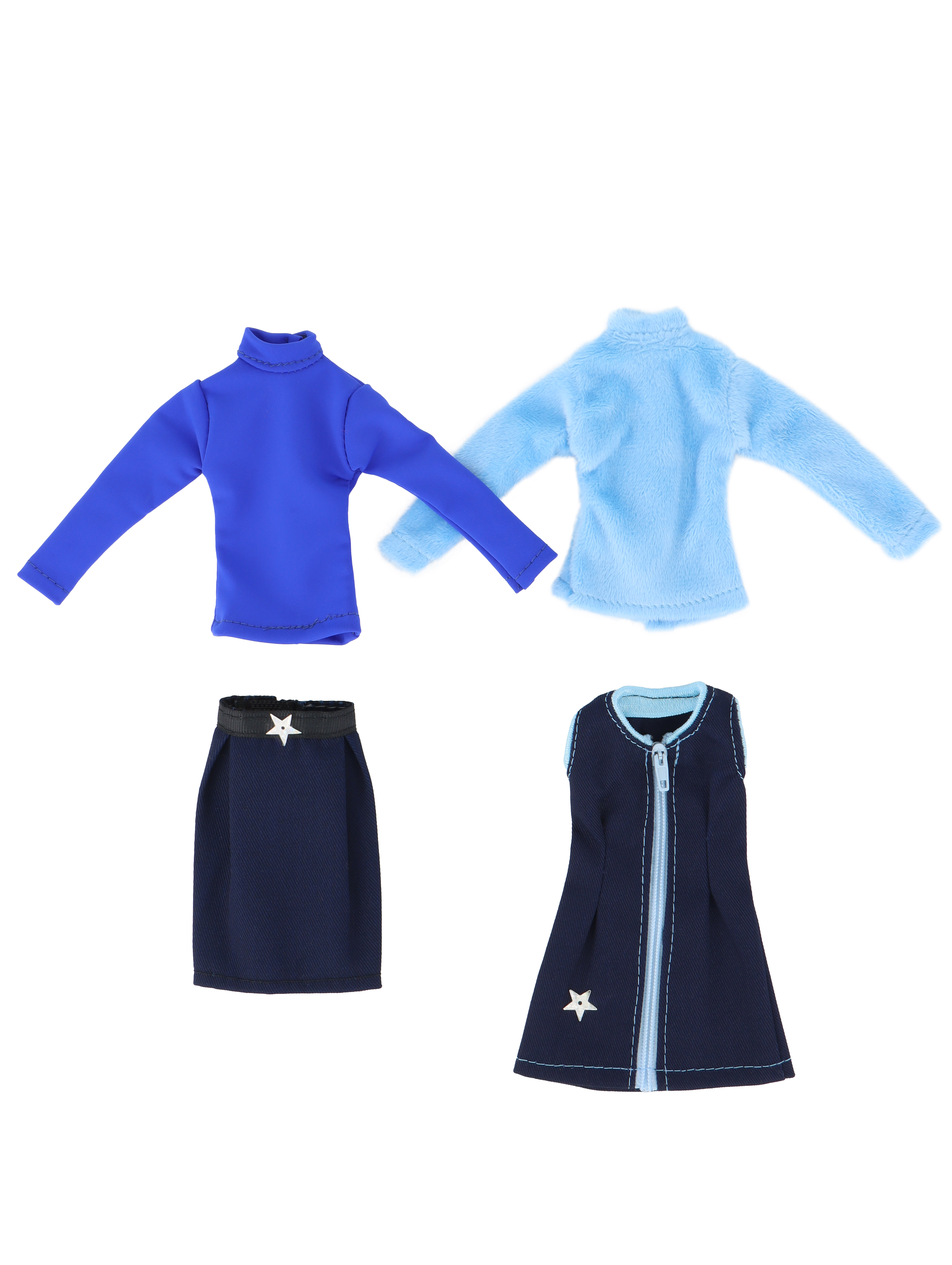 Одежда для кукол Модница 2017синий - фото 9