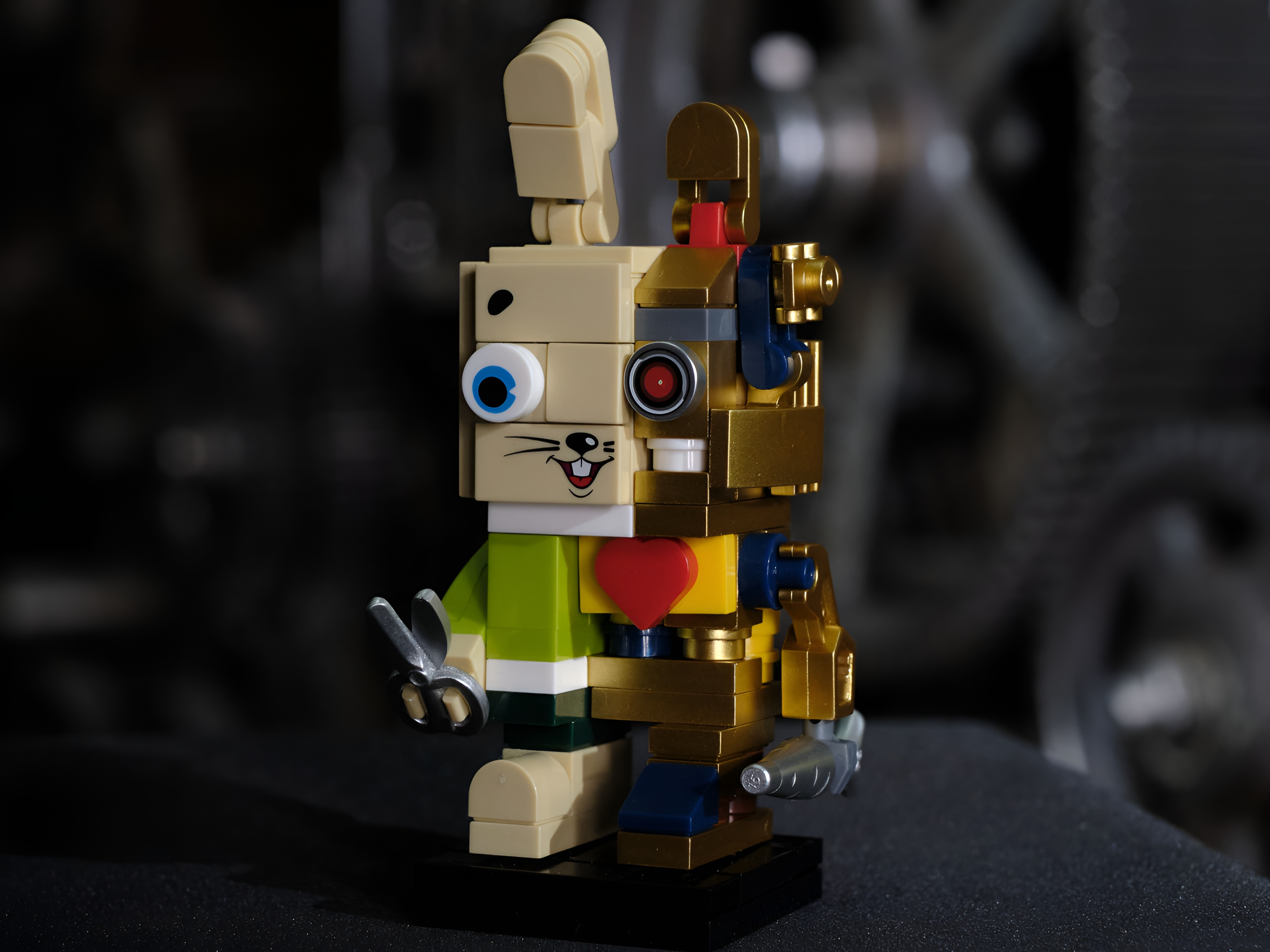 Конструктор brick labs Киборг заяц из мини-блоков 102 дет. - фото 3