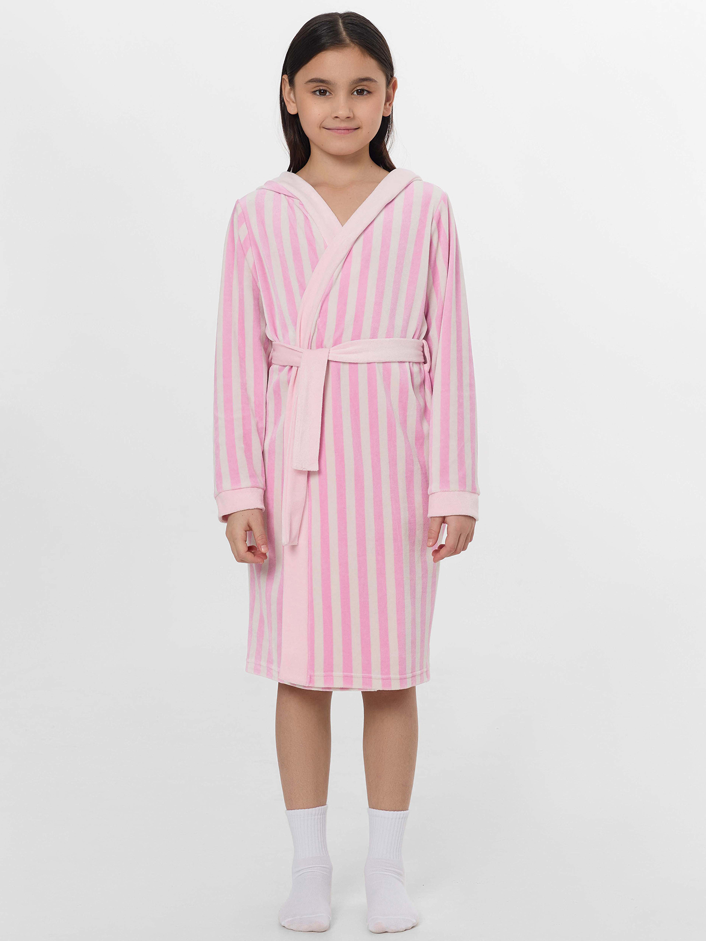Халат Mark Formelle (Марк Формэль) 557703-2/розовая полоска - фото 1