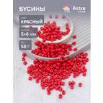 Набор для творчества Astra Craft бусины 5х6 мм 50г цилиндр