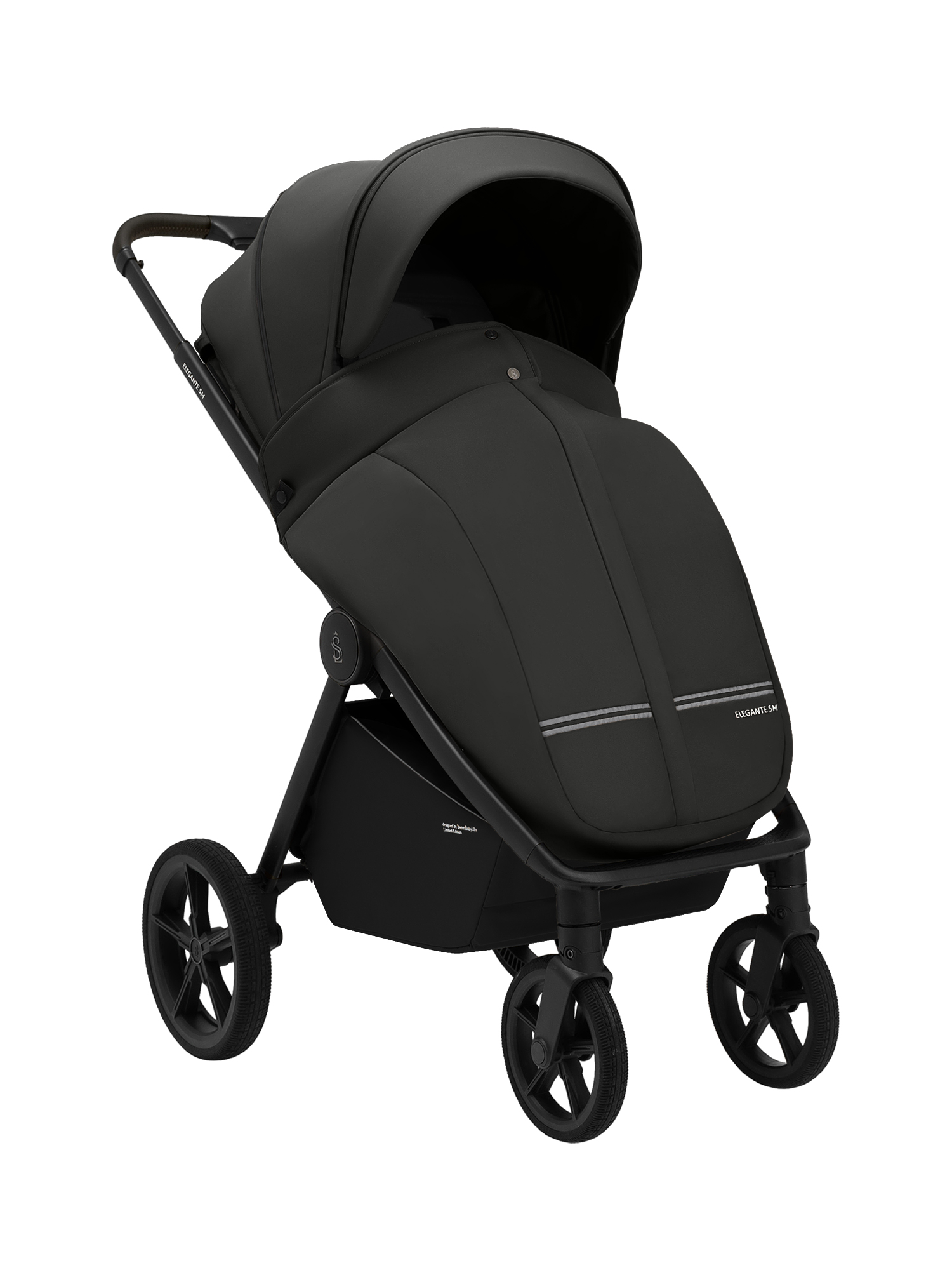 Коляска прогулочная Sweet Baby Elegante SM Black черный - фото 17