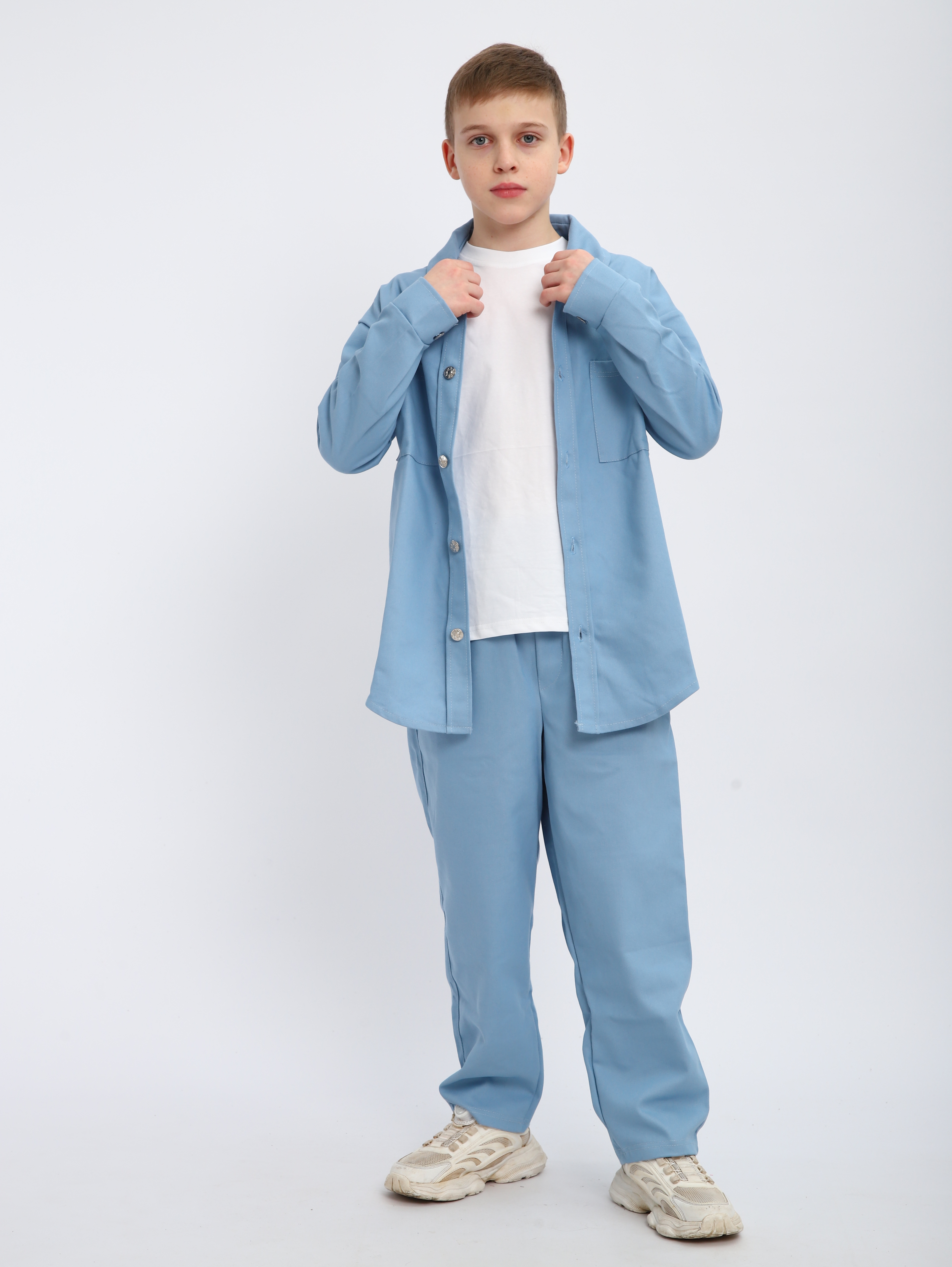 Костюм ЛАДОШКИ Комплект Деним голубой - фото 15