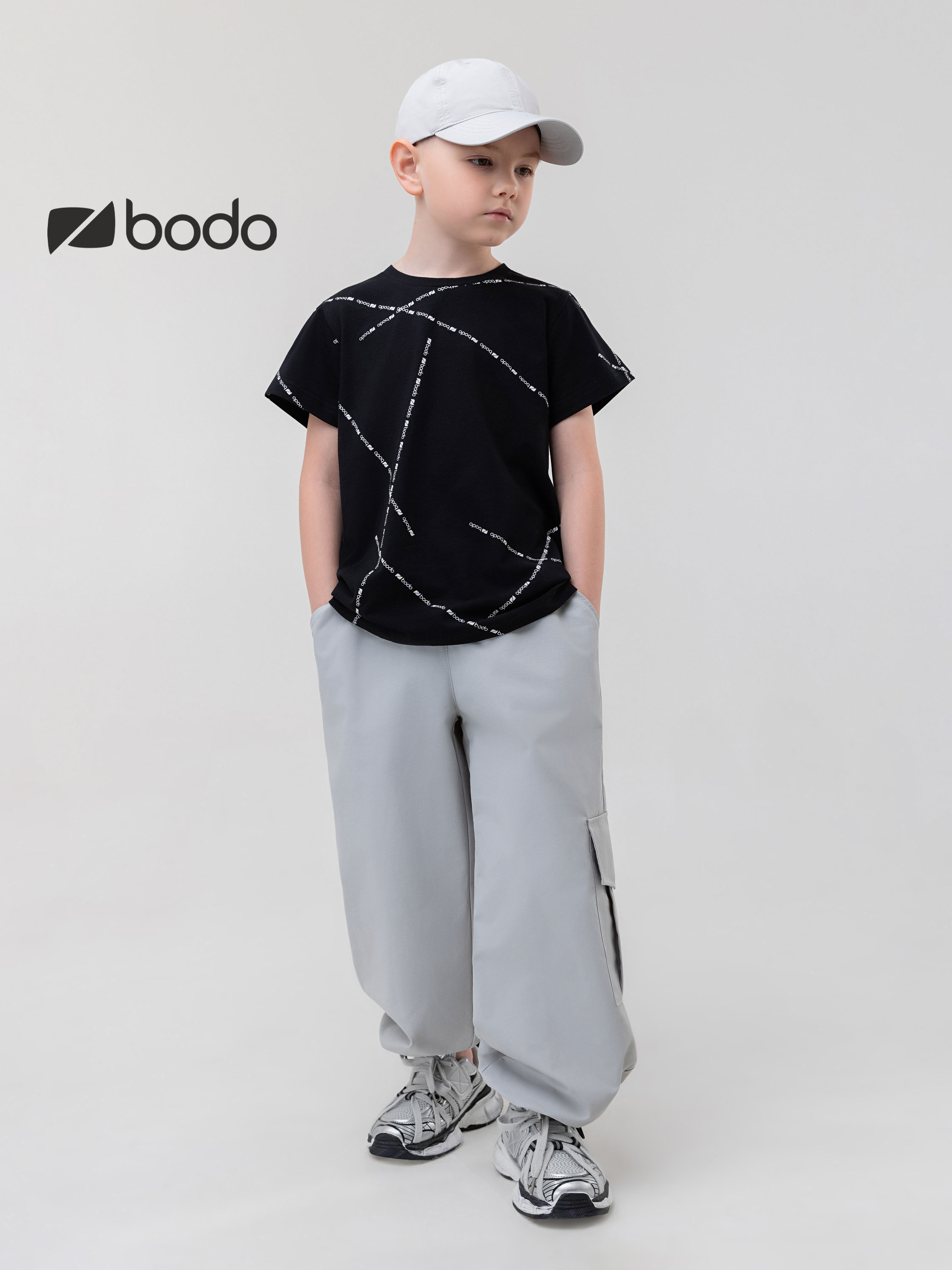 Футболка Bodo 4-316MU_черный (белый) - фото 2