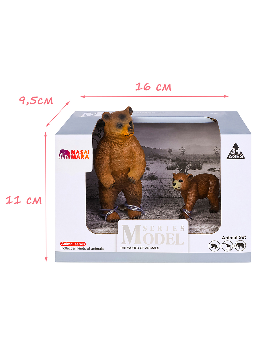 Игровой набор Masai Mara Семья бурых медведей - фото 8