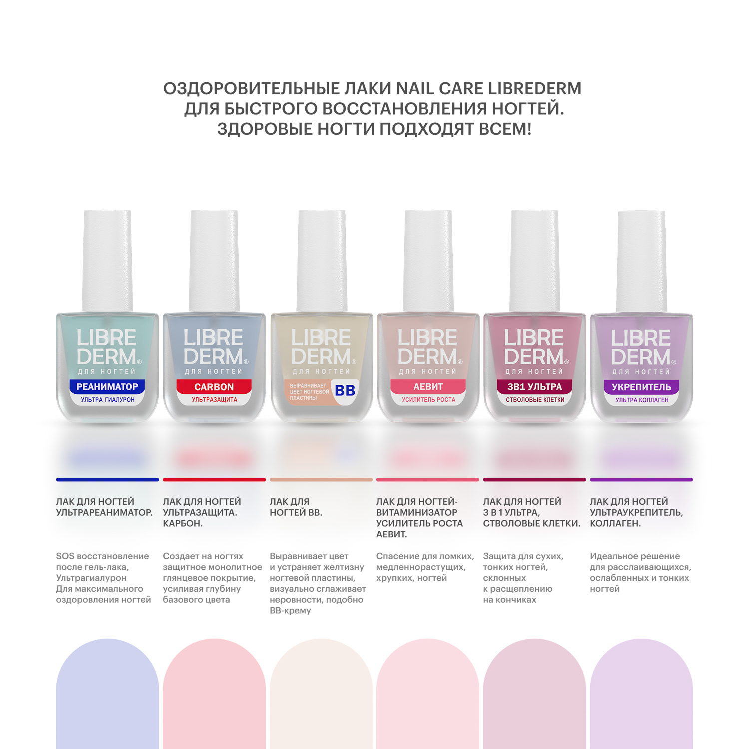 Лак Librederm Nail care Лак Ультраукрепитель Коллаген 10 мл - фото 8