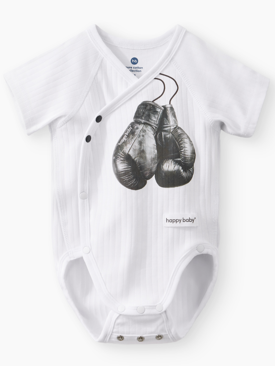 Боди 2 шт Happy Baby 90154-0_black-white - фото 6