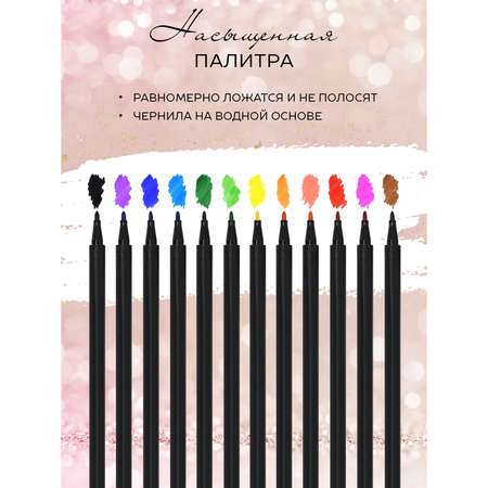 Фломастеры Lorex Stationery 12 цв.
