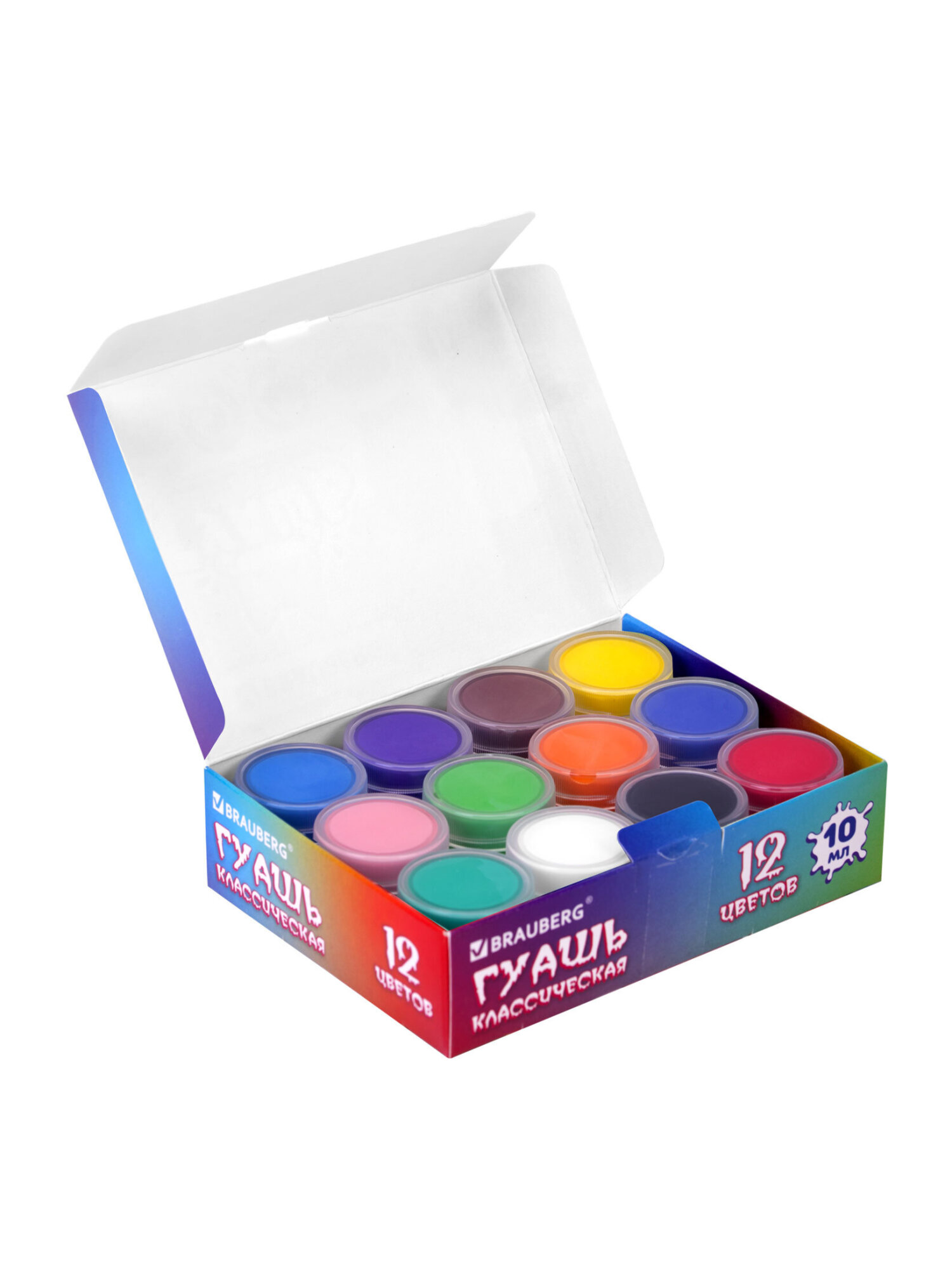Краски гуашь Brauberg 12 цв. - фото 10