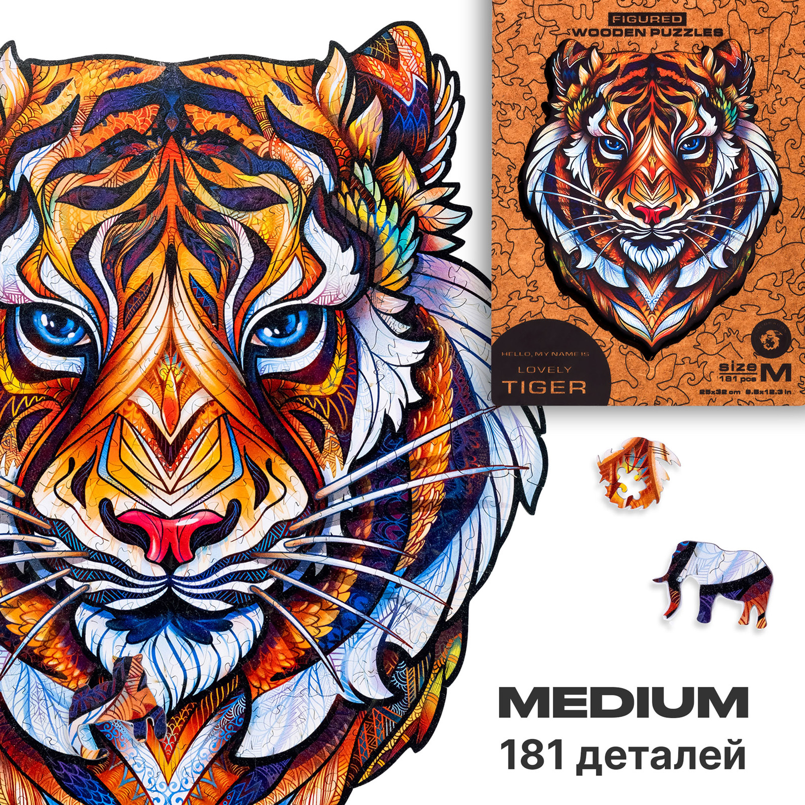 Пазл UNIDRAGON деревянный - фото 1