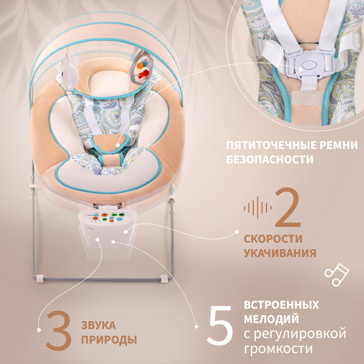 Качели Nuovita Cullare Viaggio - фото 4
