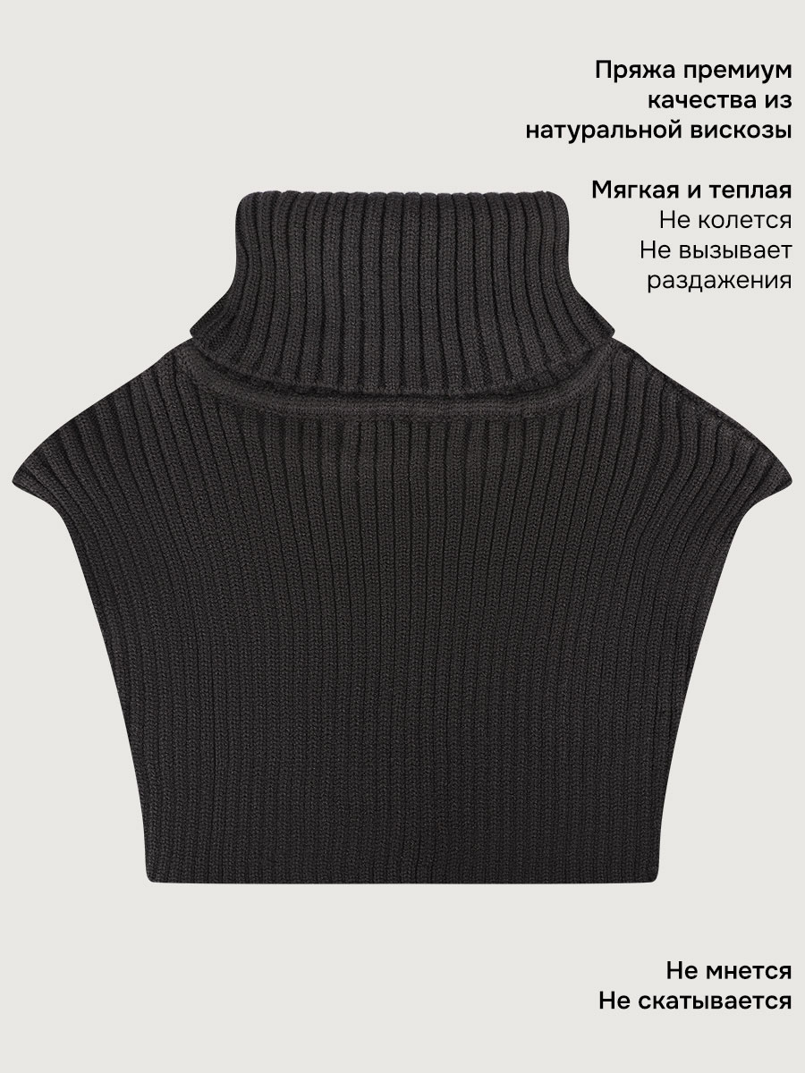 Манишка NIKASTYLE 17з16825 черный - фото 4