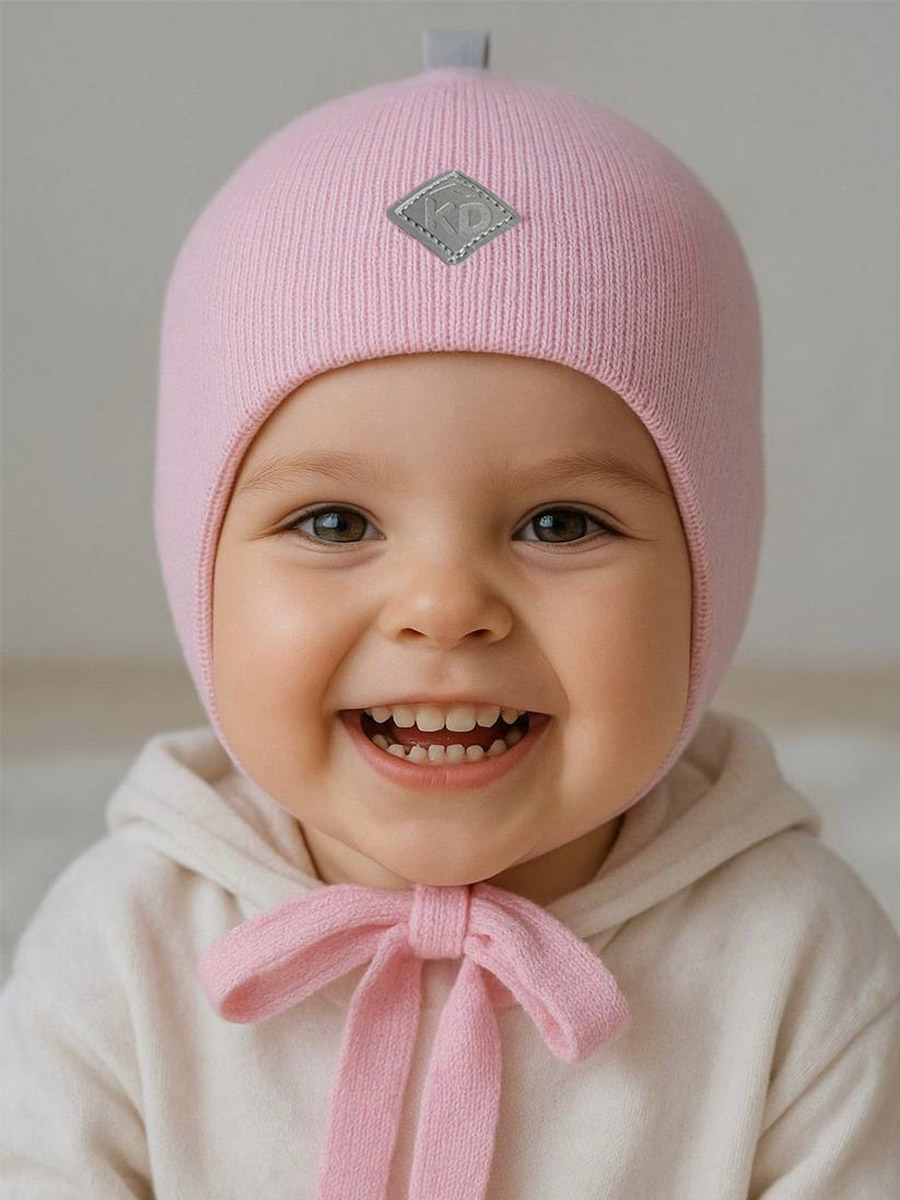 Шапка ПриКиндер B-Sp2336 Цвет: Св.розовый - фото 1