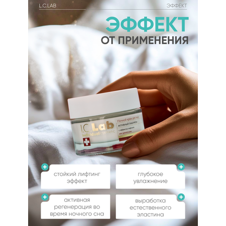 Крем I.C.Lab Individual cosmetic Ночной активный гиалурон 50 мл