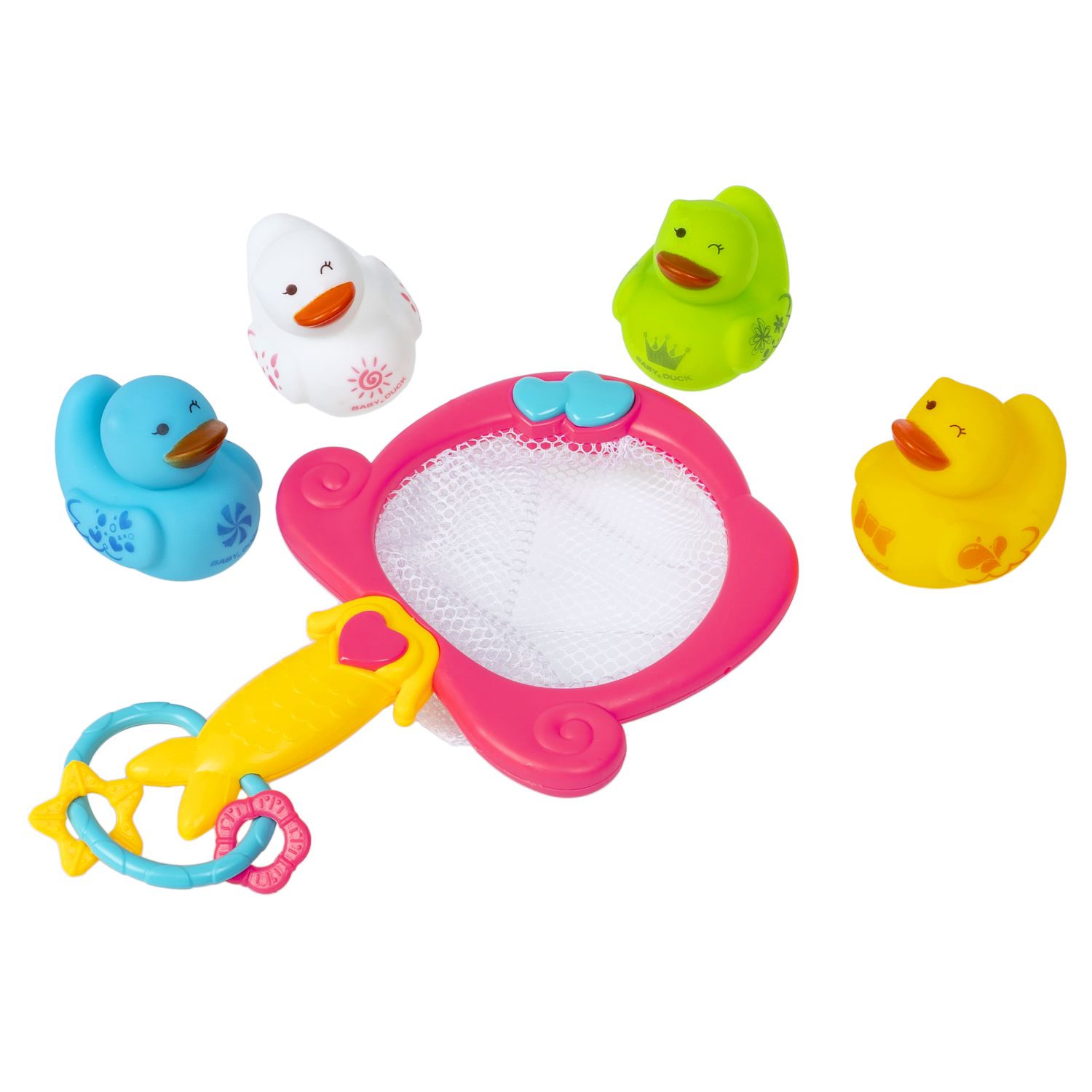 Игрушка Bondibon для ванной Сачок и 4 утенка - фото 5