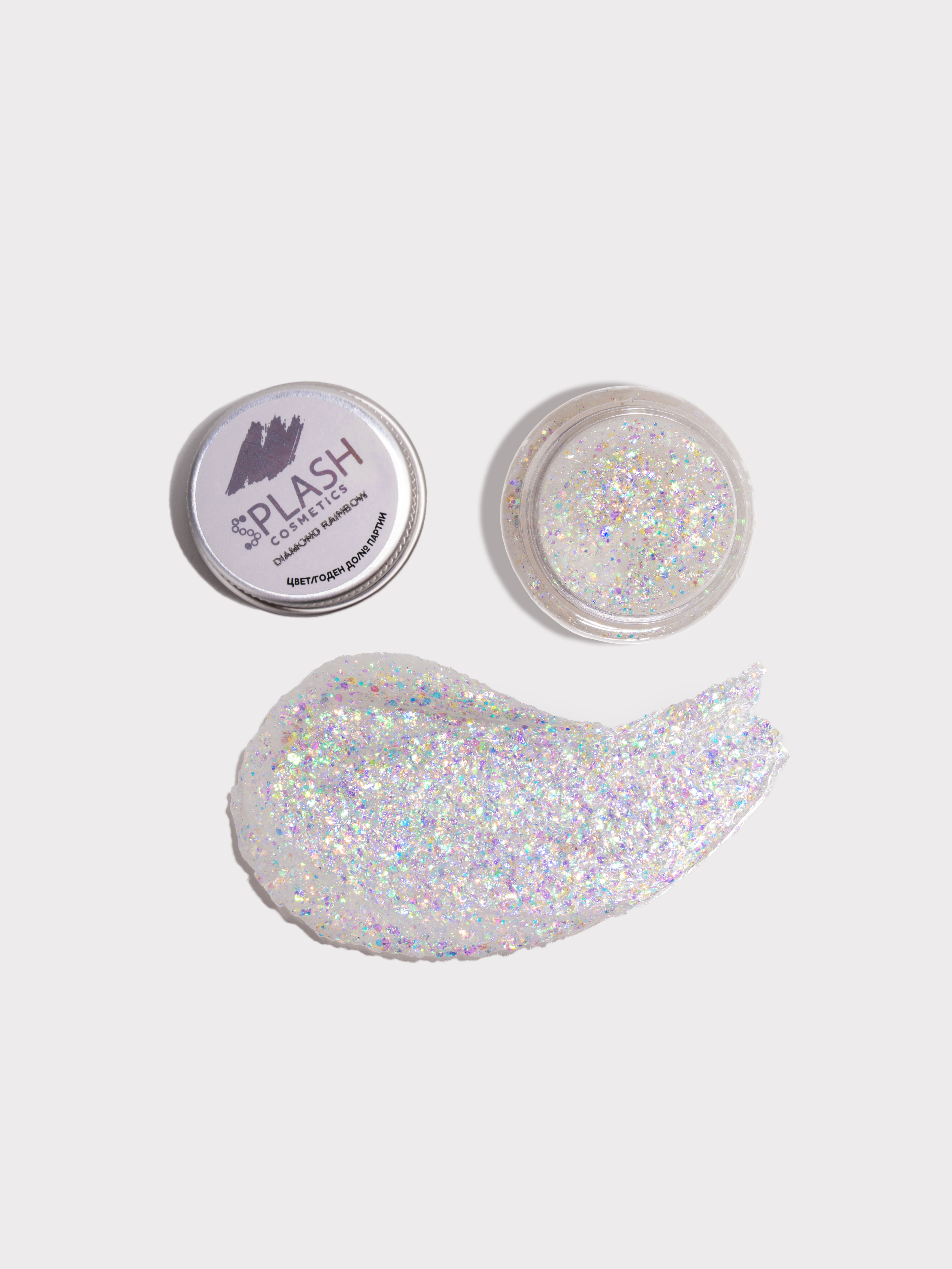 Глиттер-гель блестки SPLASH DIAMOND RAINBOW - фото 2