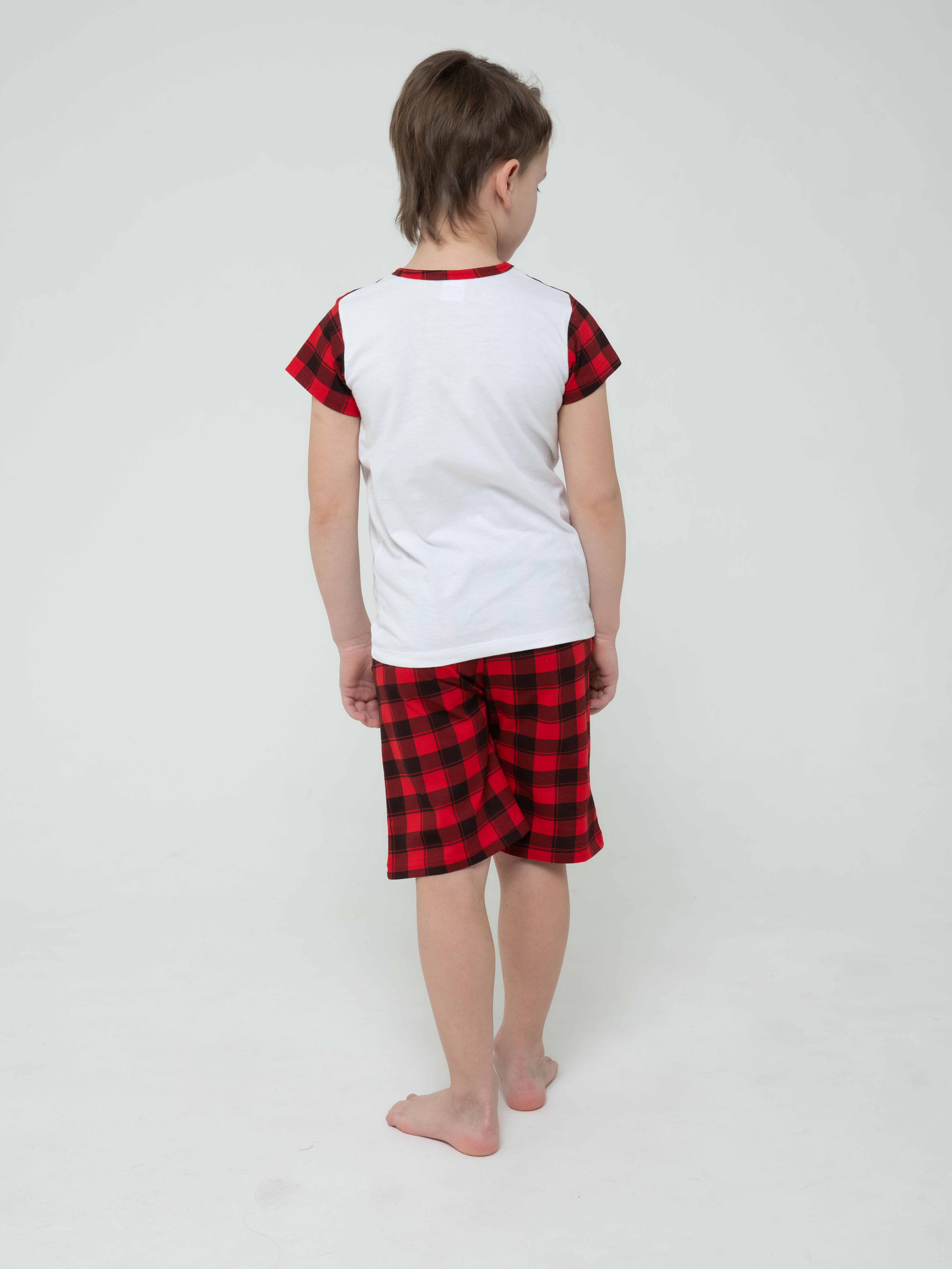 Пижама КрутышОк Т-030 красный, молочный - фото 5