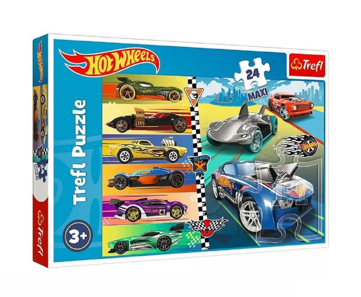 Пазл Trefl Быстрые машинки Hot Wheels классический - фото 1