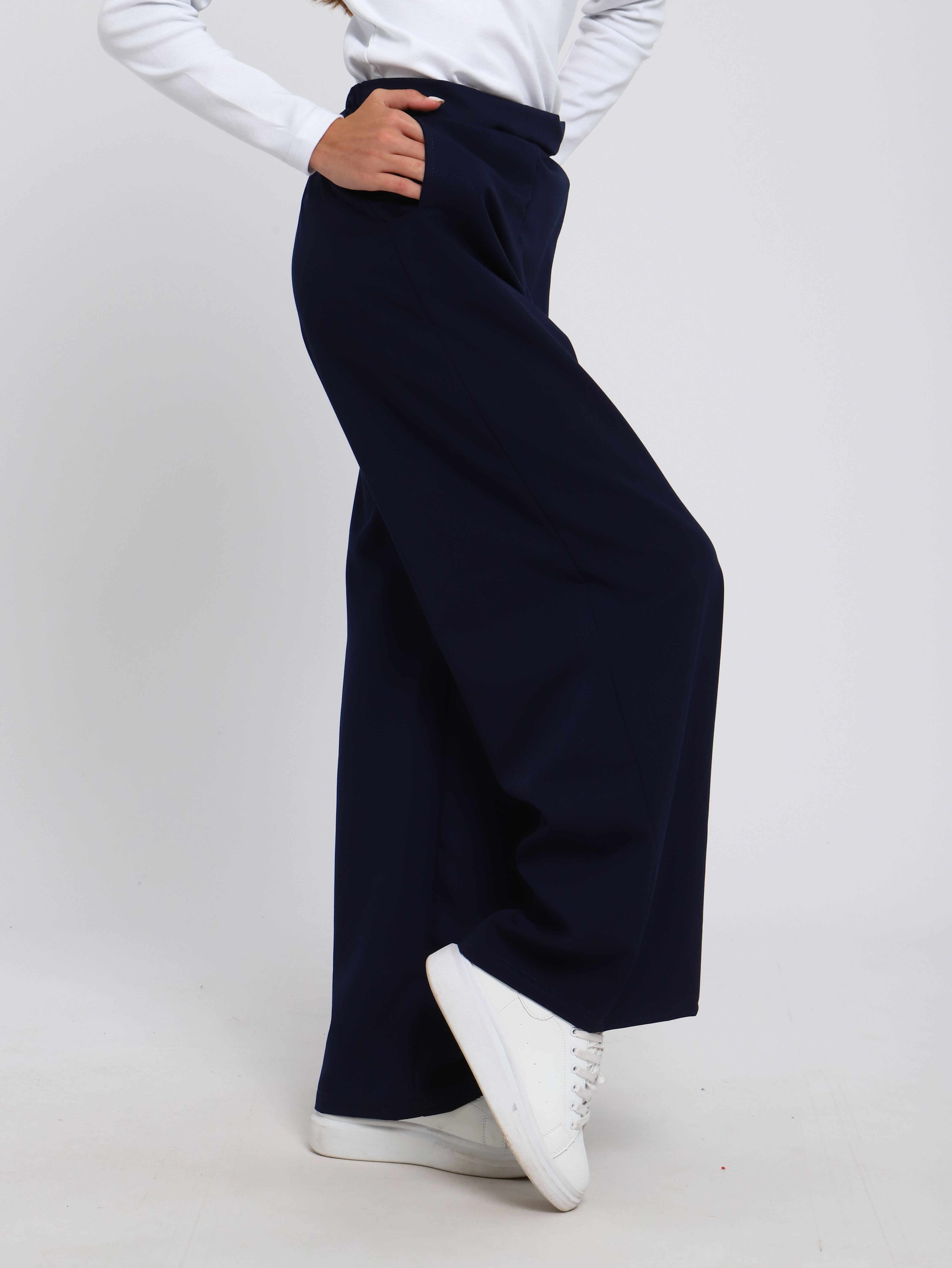 Брюки ЛАДОШКИ Брюки Алиса темно-синий - фото 5