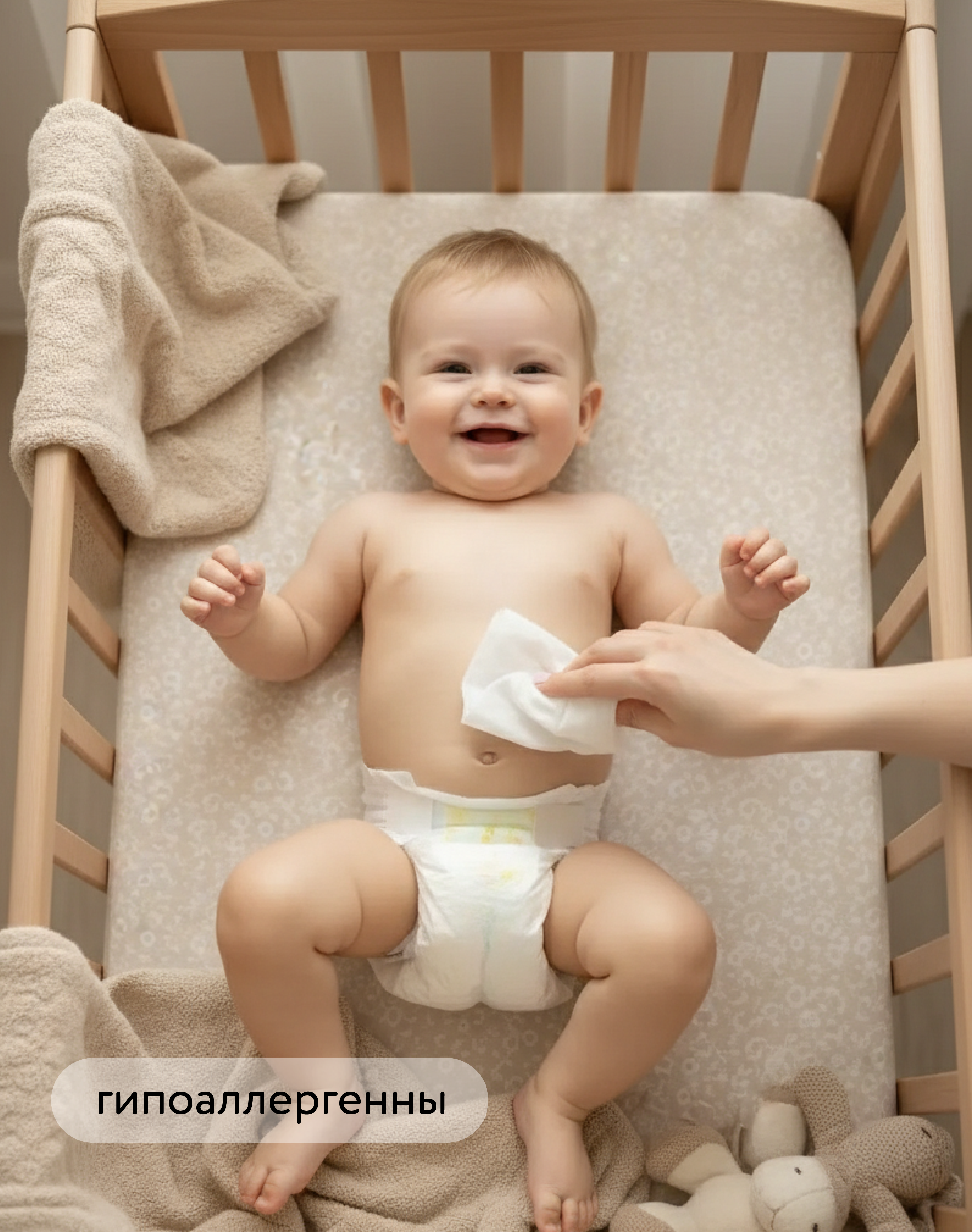 Влажные салфетки BabyGo 2 упак. 144 шт. - фото 7