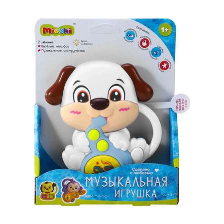 Игрушка музыкальная Mioshi Собачка 18х14 см саксофон, пианино