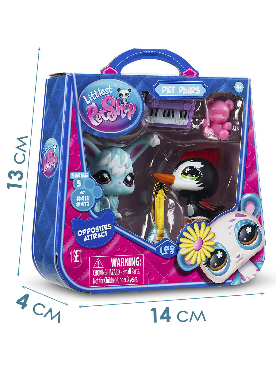 Игровой набор Littlest Pet Shop 2 фигурки Дятел и Кролик - фото 5