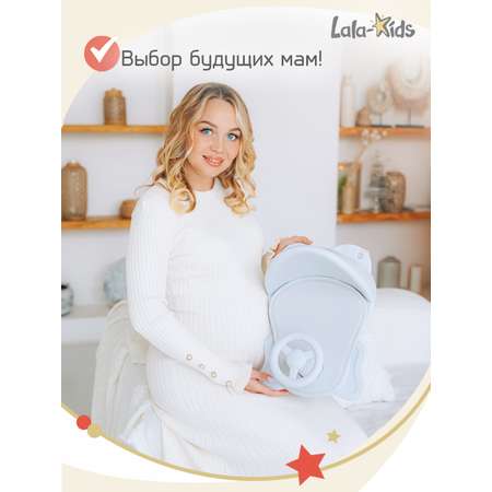 Стульчик для купания LaLa-Kids детский на присосках - Машинка