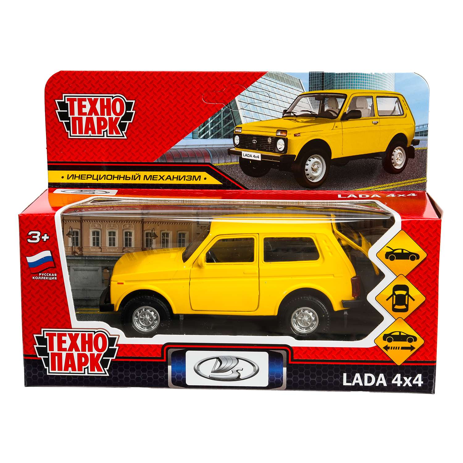 Автомобиль Технопарк LADA желтый 389225 - фото 2