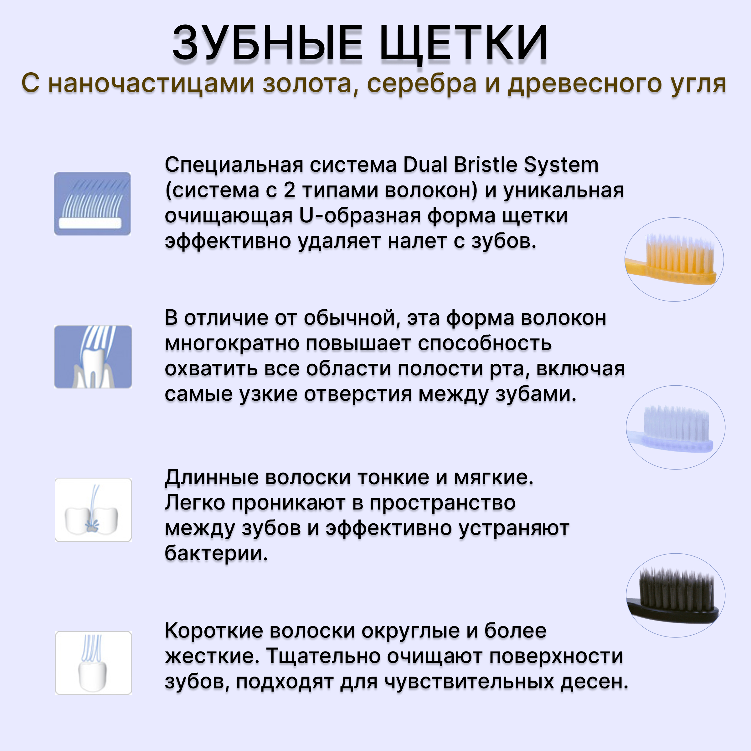 Зубная щетка классическая DENTAL CARE 4 шт. - фото 4