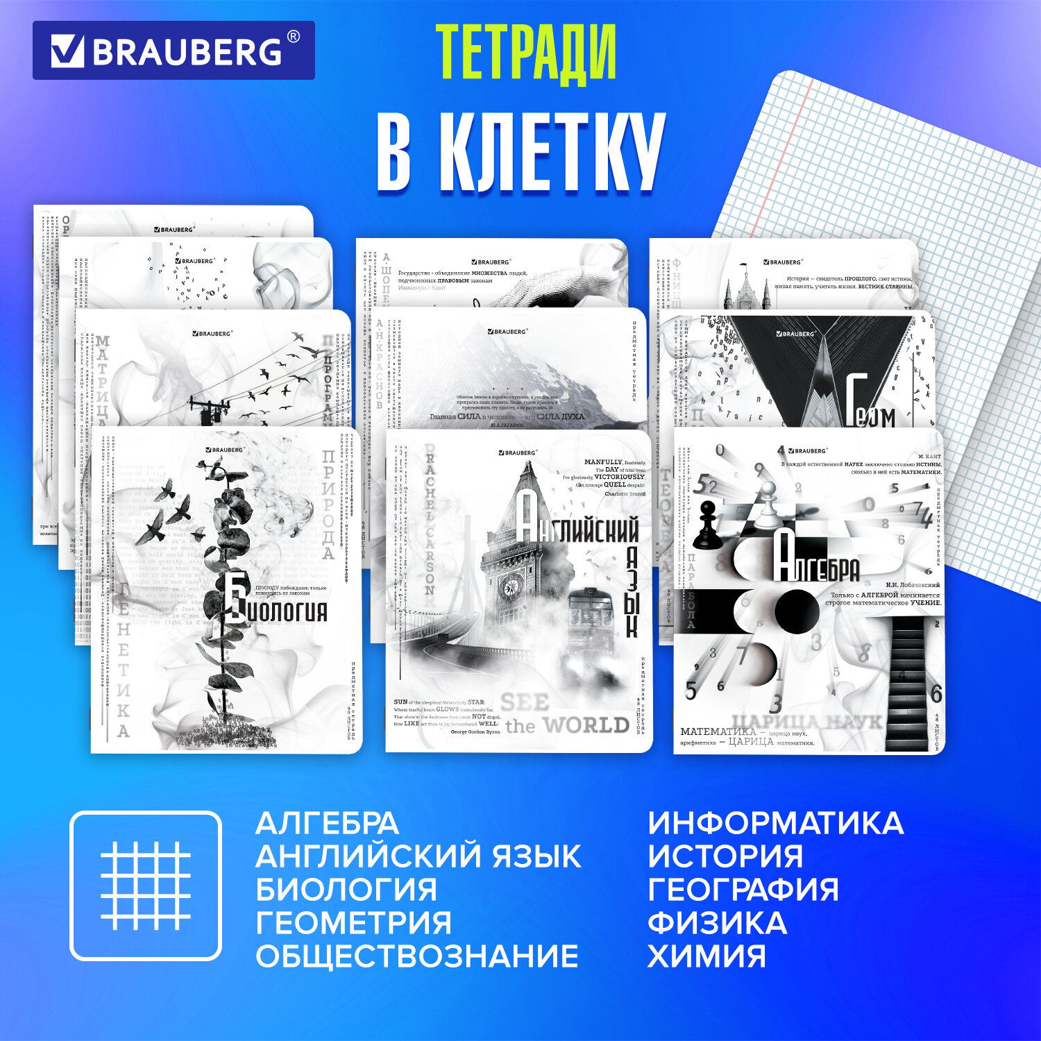Тетрадь Brauberg 48 лист. 12 шт. - фото 2