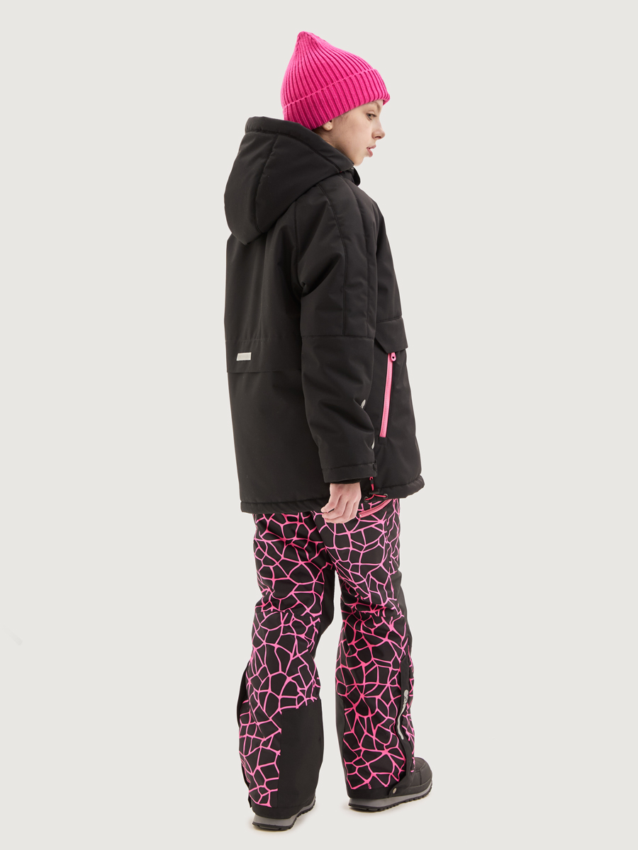 Куртка и полукомбинезон NIKASTYLE 7з3225 черный/фуксия - фото 5