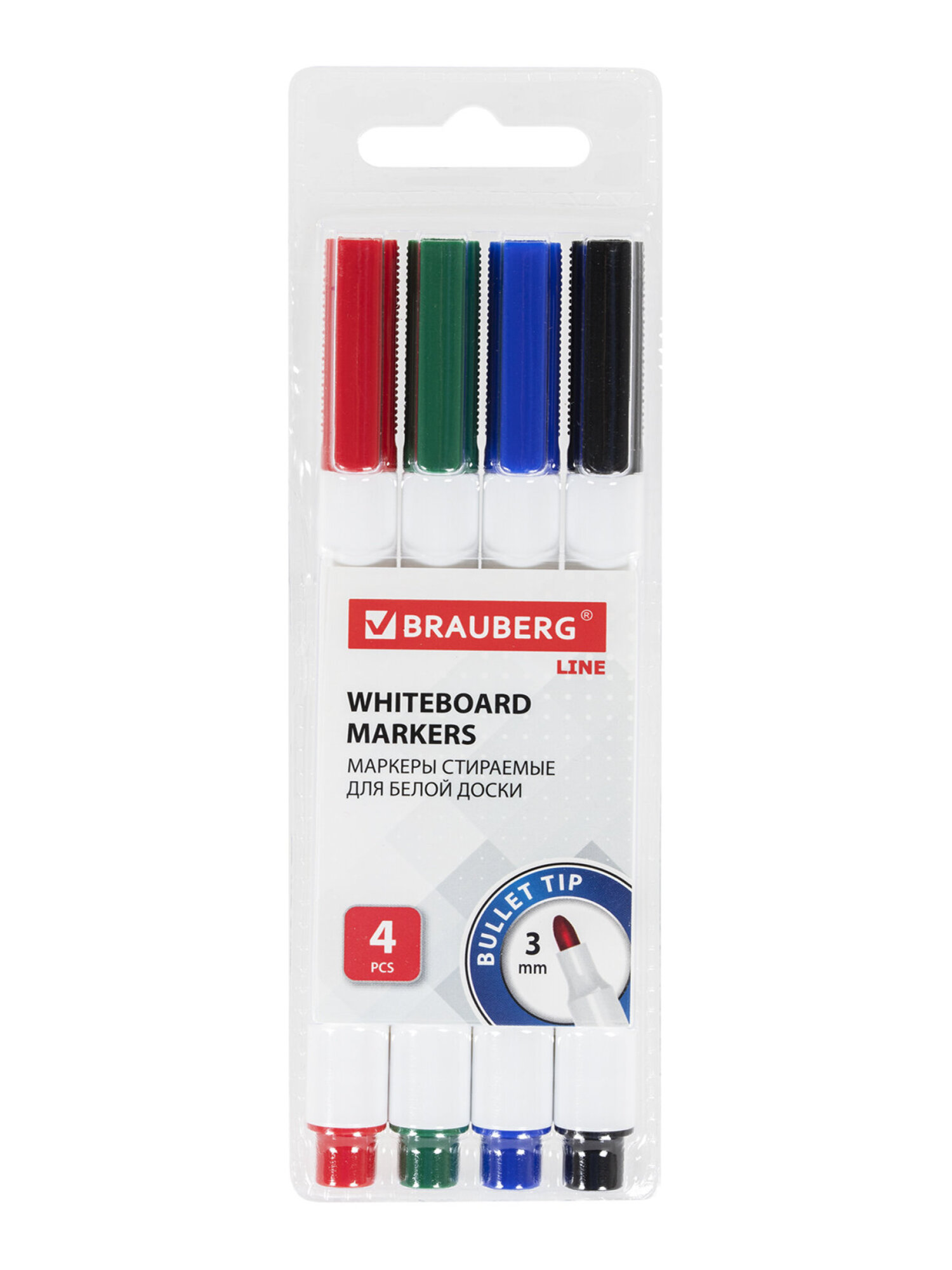 Маркеры Brauberg 4 шт. - фото 6