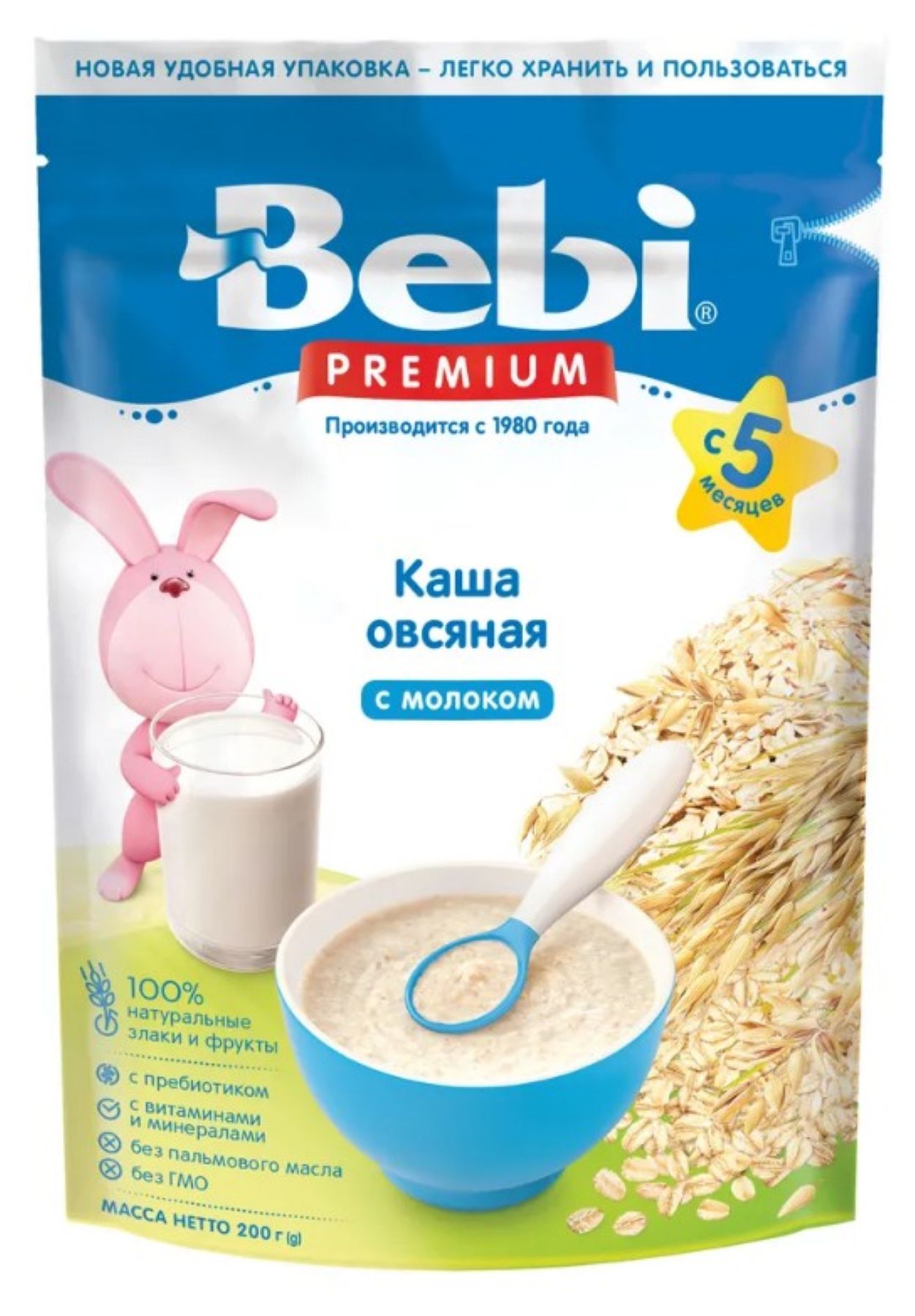 Молочная каша Bebi Premium Овсяная - фото 1