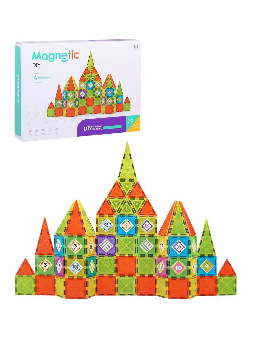 Конструктор Наша Игрушка магнитный 79 дет. - фото 2