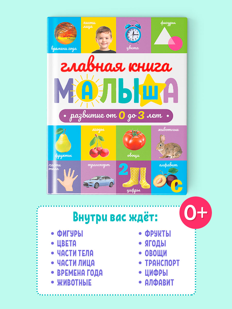 Книга Проф-Пресс развивающая Главная книга малыша от 0 до 3 лет. 128 стр - фото 3