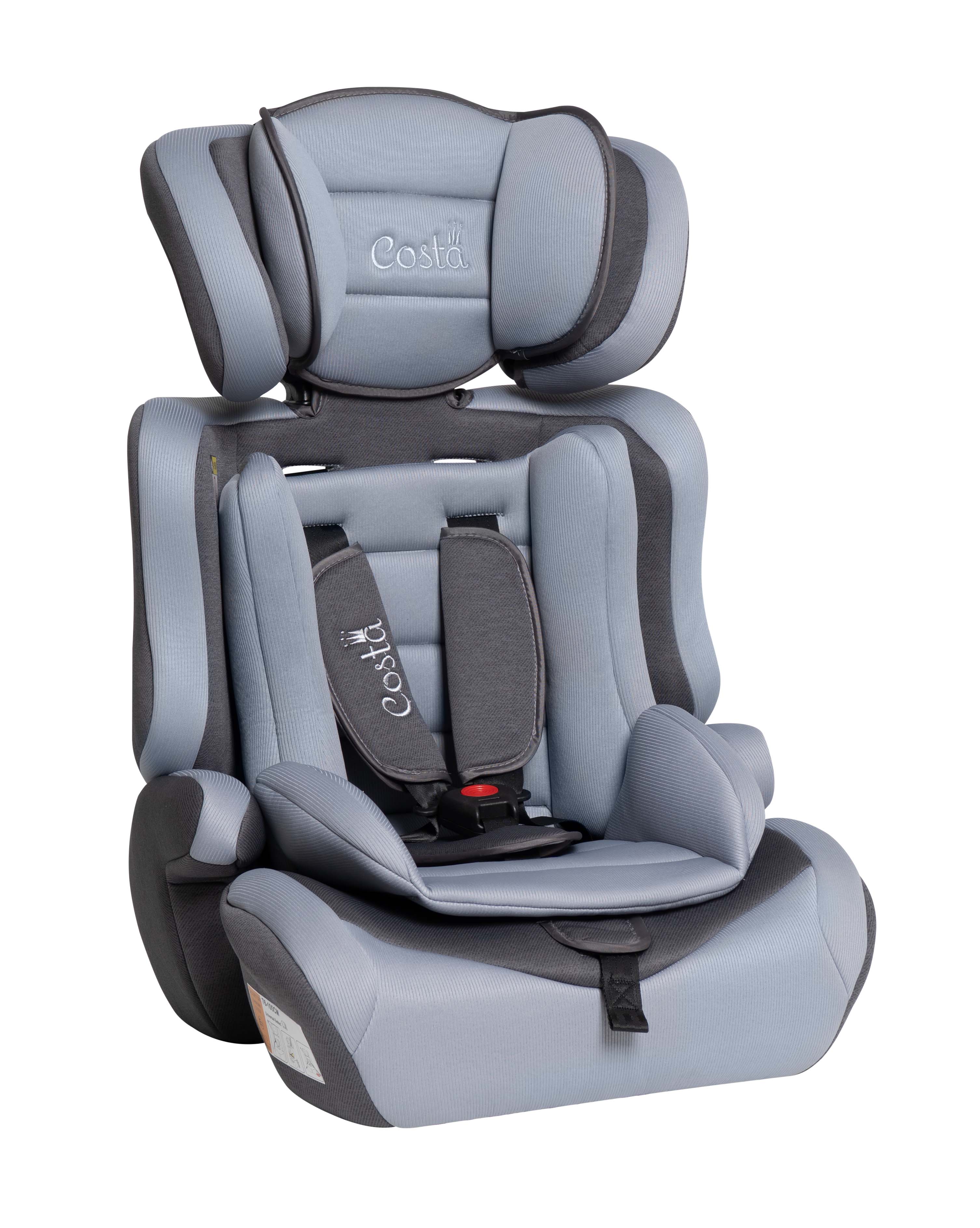 Автокресло Costa HC-01 1/2/3 (9-36 кг) серый - фото 1