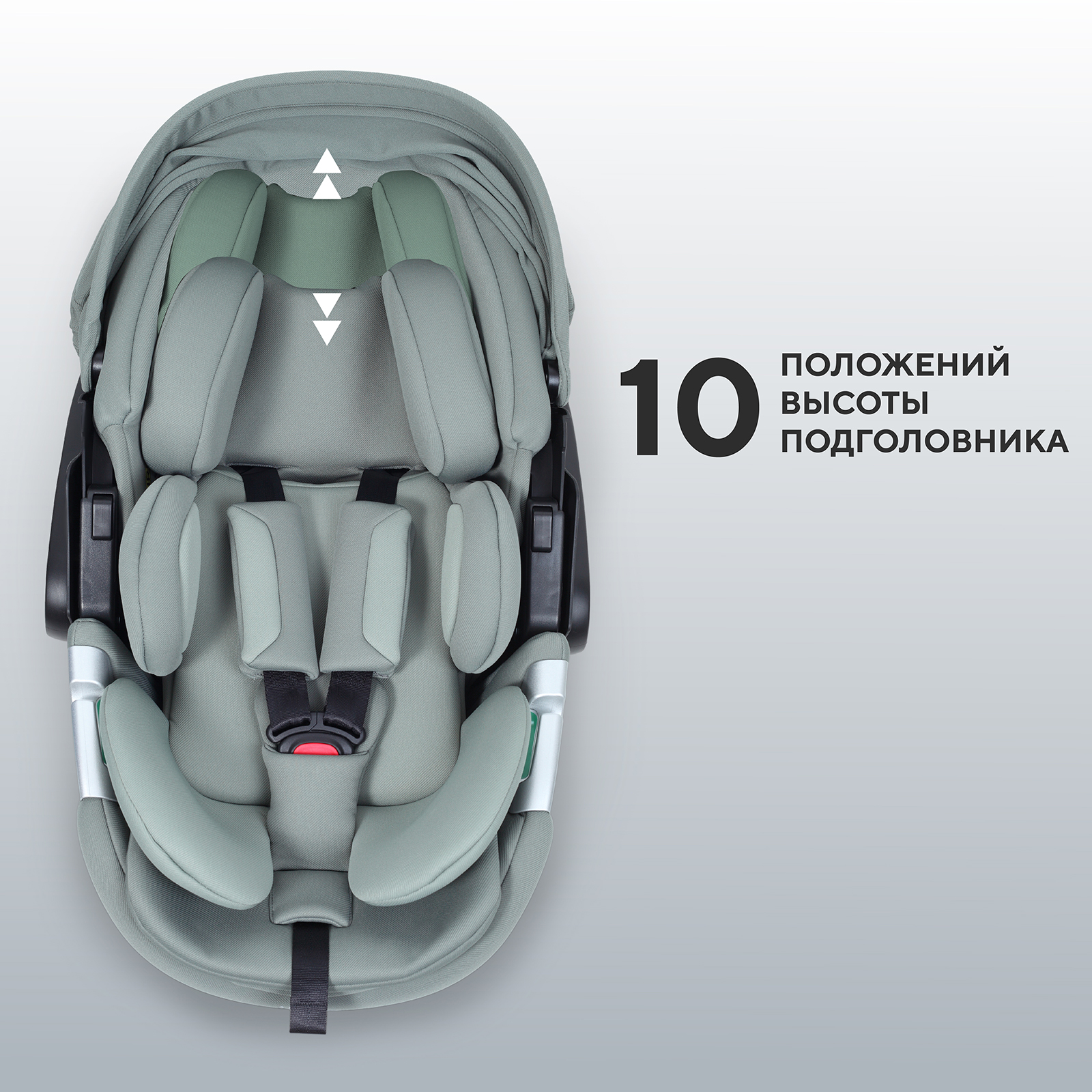 Автокресло Rant ASTER zero 0 (0 -13 кг) зеленый - фото 7