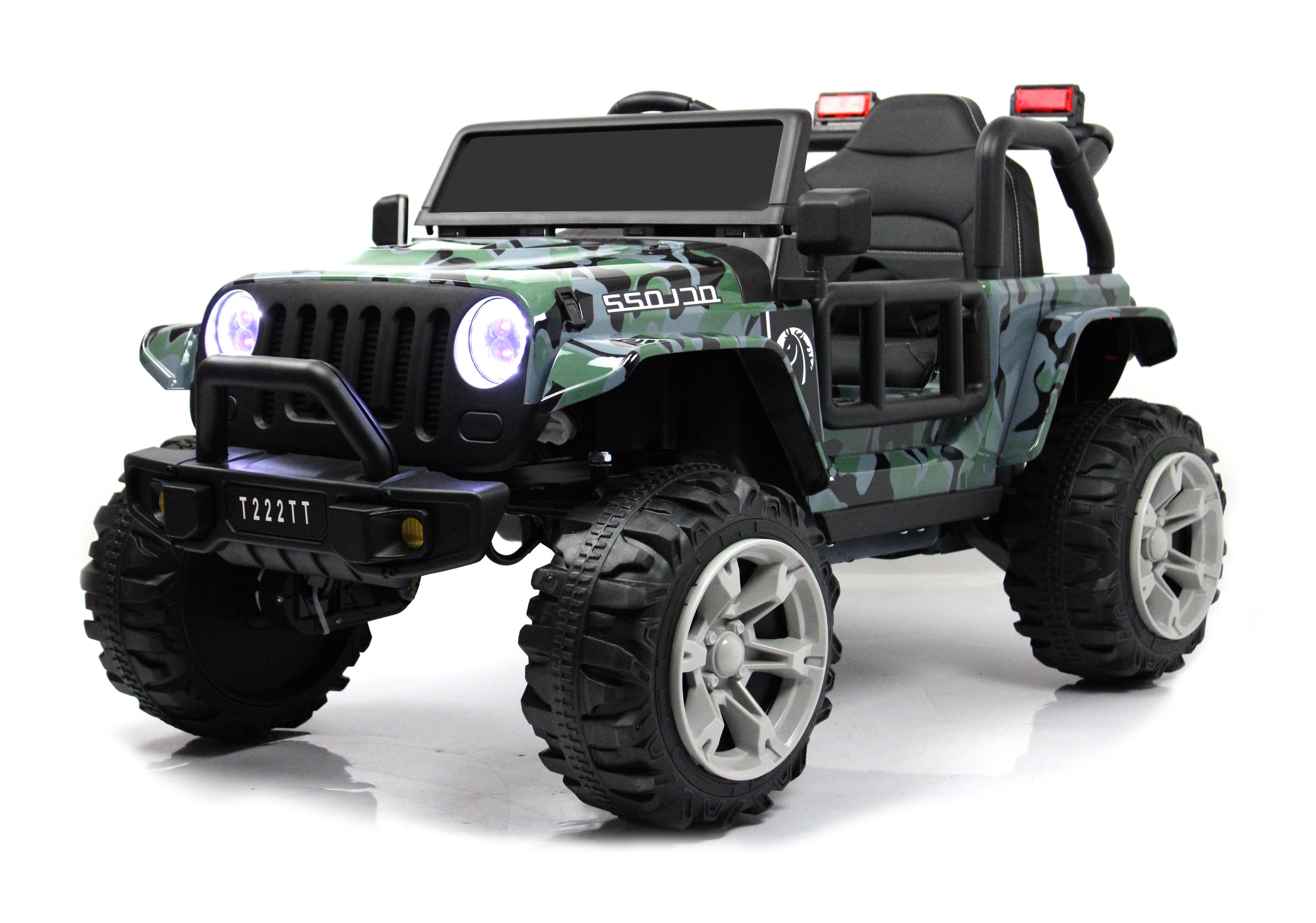 Электромобиль RIVERTOYS T222TT-4WD-CAMOUFLAGE С пультом ДУ - фото 29