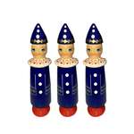 Елочная игрушка Хохлома Оптом деревянная фигурка Пьеро 3 шт
