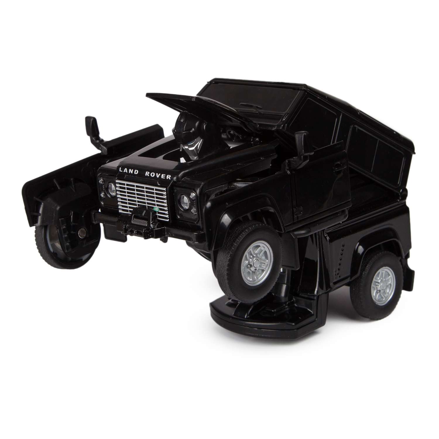 Машина Rastar 1:32 Land Rover Defender Трансформер Черный 62010 62010.0 - фото 3