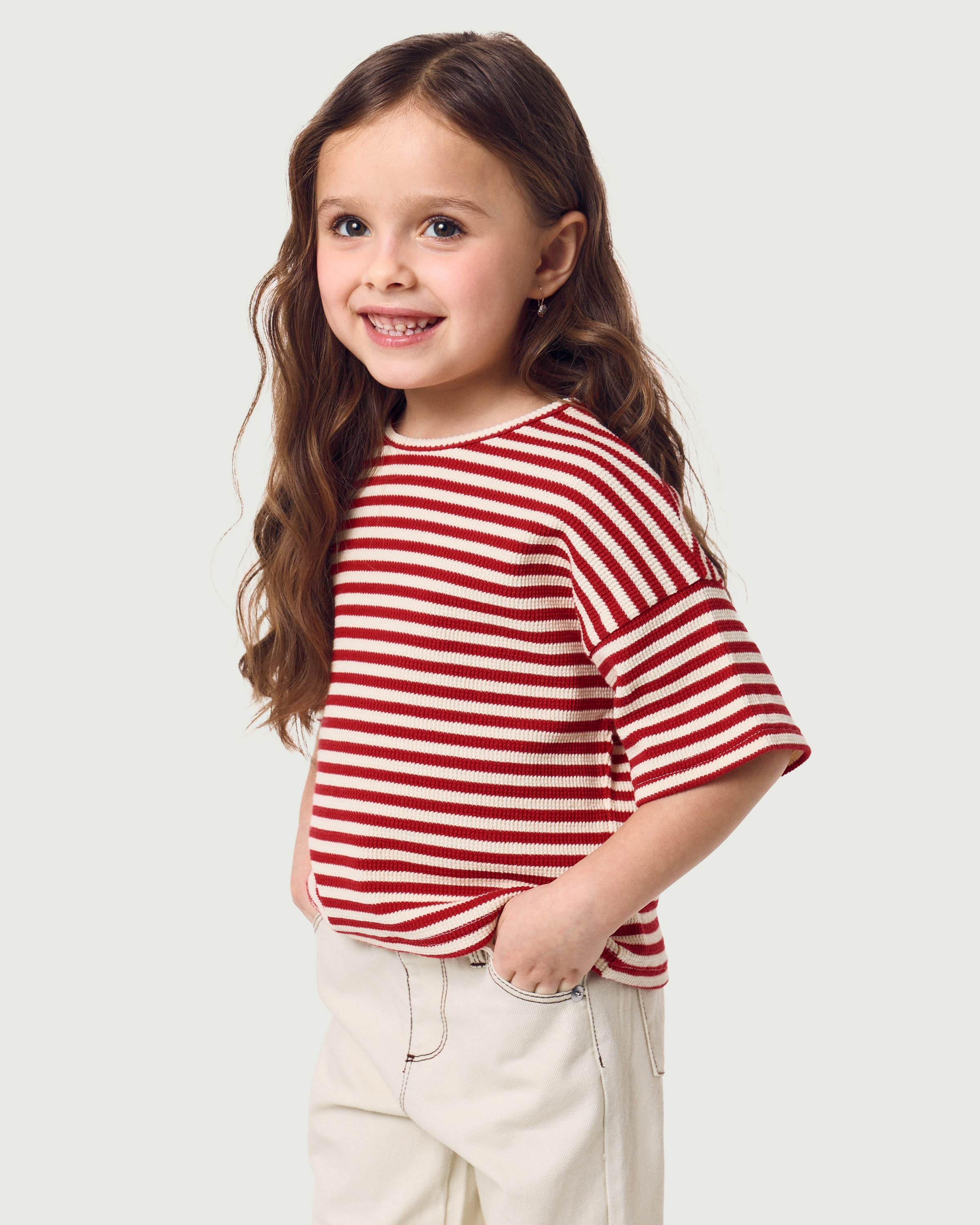 Изображение товара Футболка BabyGo для девочки 98 Красная полоска хлопковый трикотаж Изображение товара Футболка BabyGo для девочки 98 Красная полоска хлопковый трикотаж