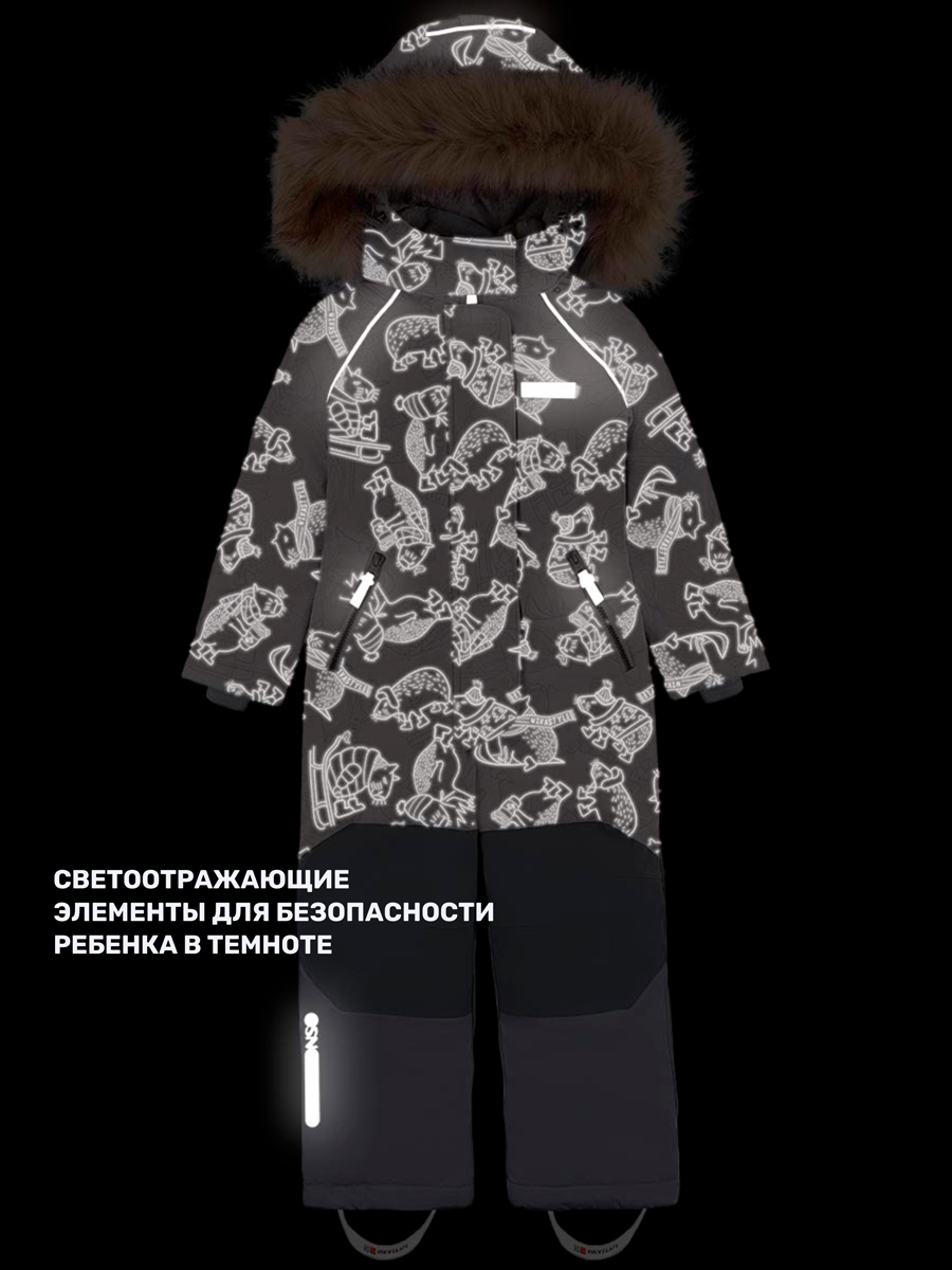 Комбинезон NIKASTYLE 8з2024 беж/серый - фото 11