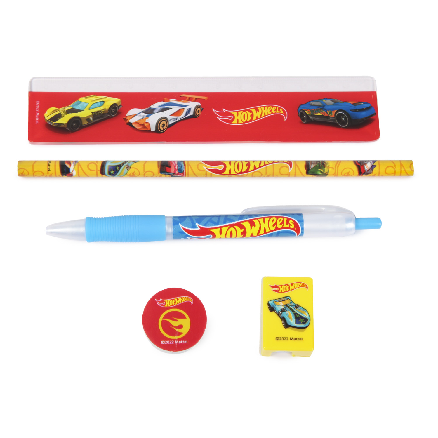Набор канцелярский Erhaft Hot Wheels 5 предм. - фото 1